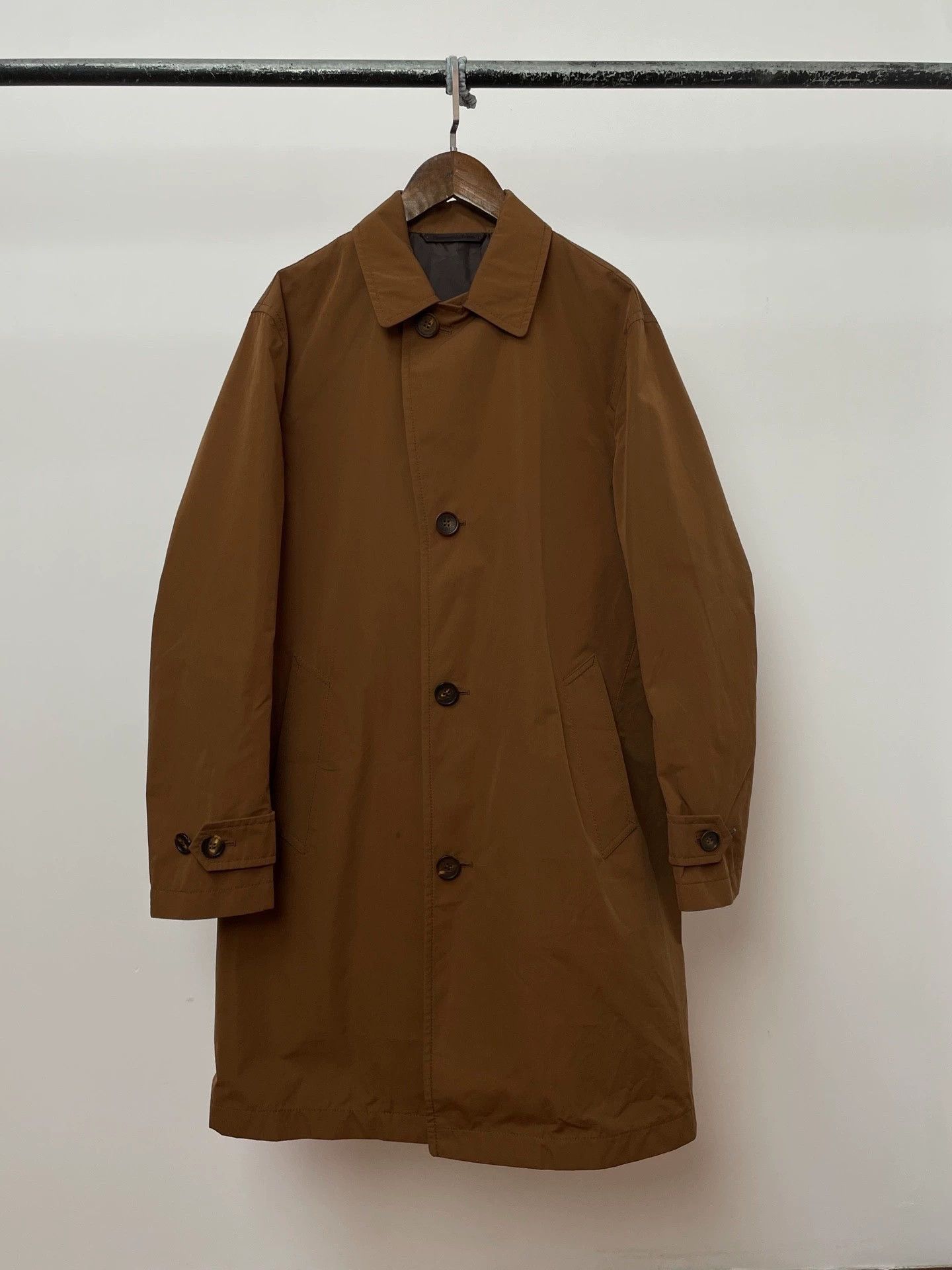 Ermenegildo Zegna Zegna Casual Notch-Lapel Mid-Length Belted Coat 48 Size US M / EU 48-50 / 2 - 1 Thumbnail