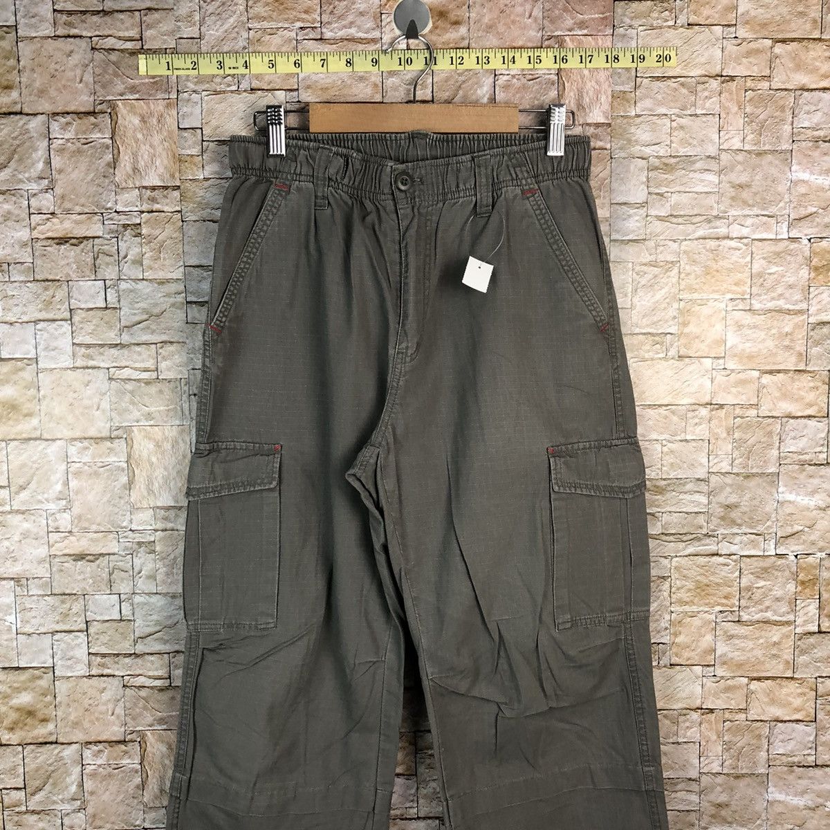 Japanese Brand Freude Grey utility tactical Cargo Multipocket Pants #A651 Size US 30 / EU 46 - 2 Thumbnail