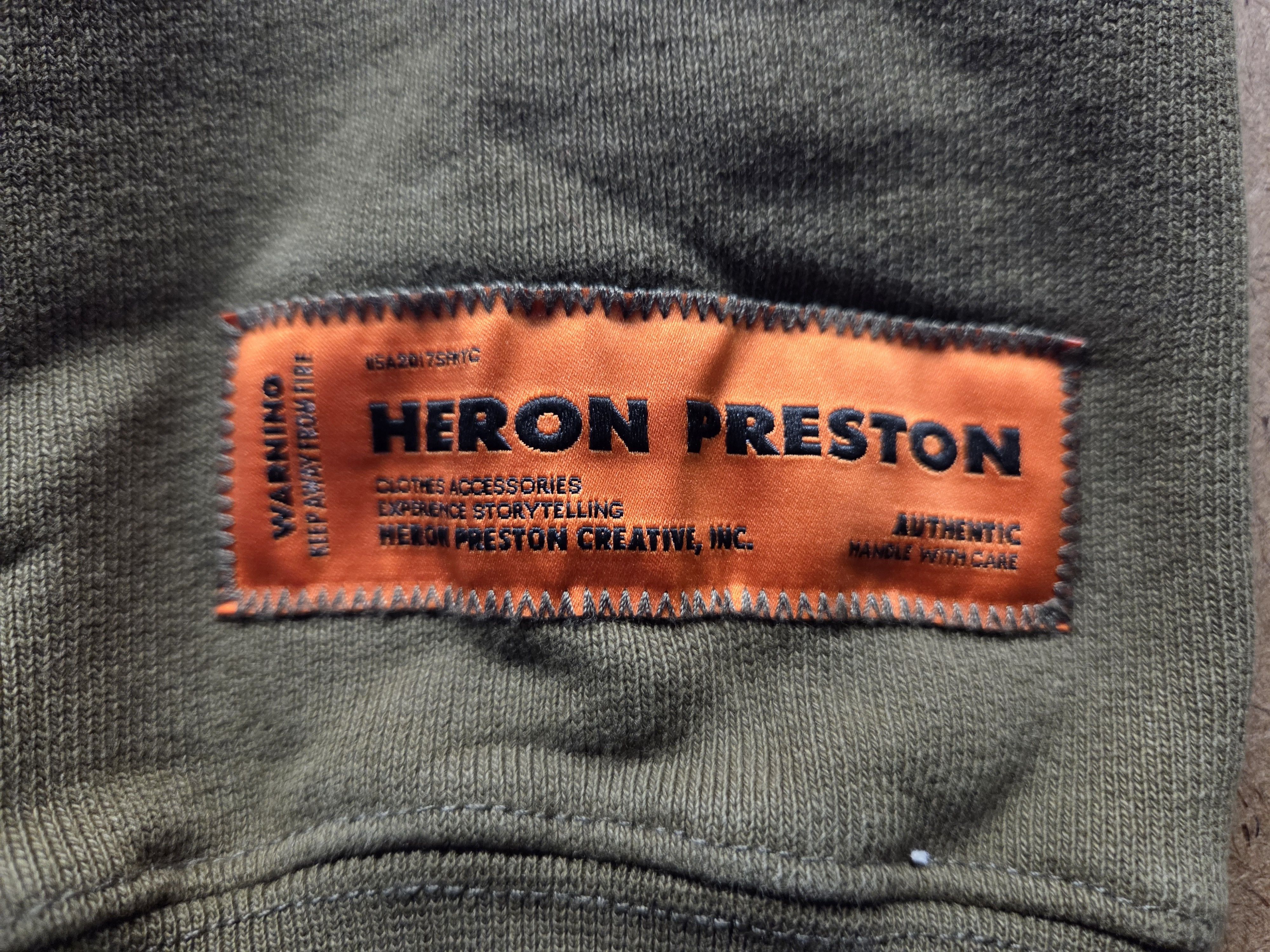 Heron Preston HPNY Hooded Sweatshirt in Olive Sz M Size US M / EU 48-50 / 2 - 6 Thumbnail