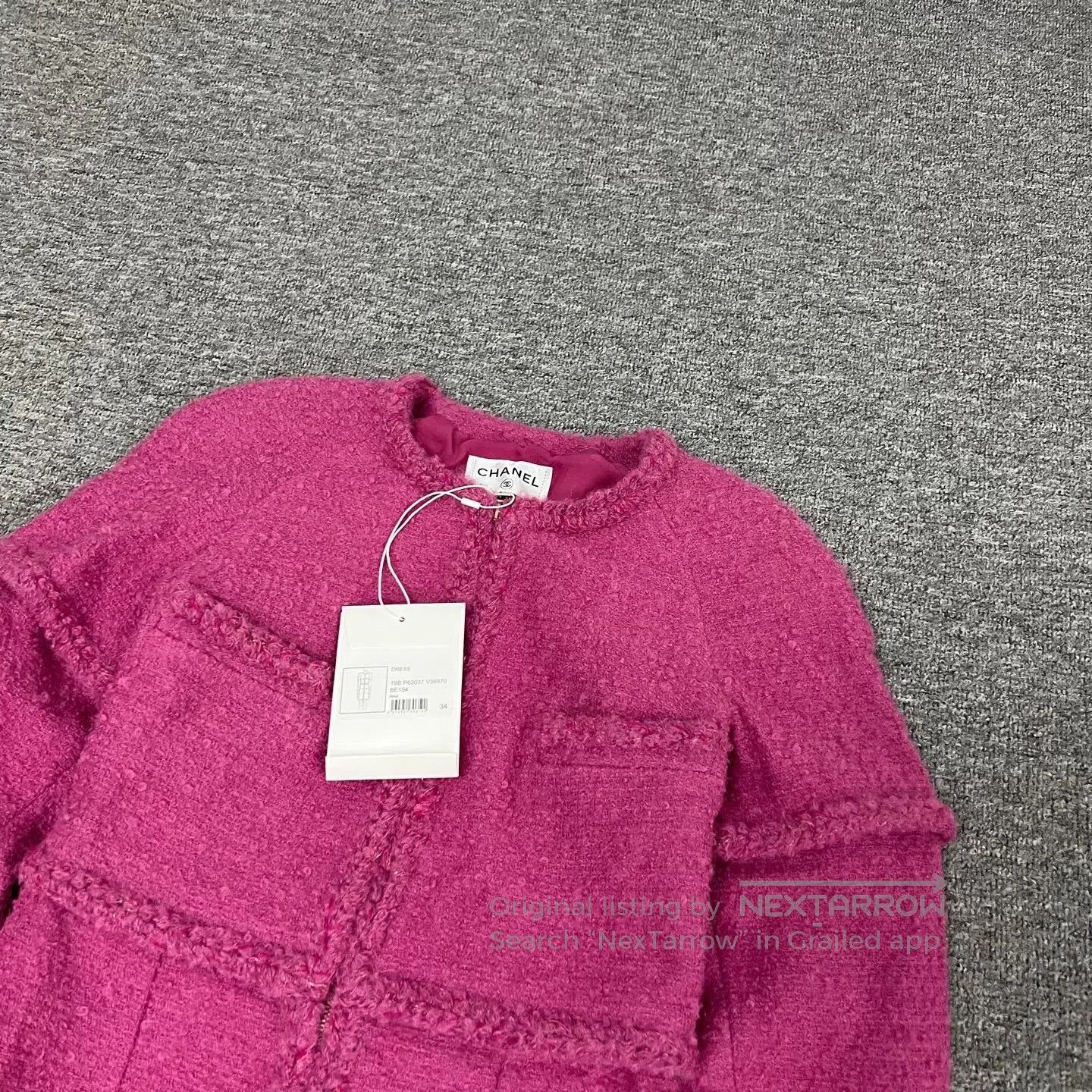 Chanel Chanel size 34 Long coat made of coarse wool| Size S / US 4 / IT 40 - 3 Thumbnail