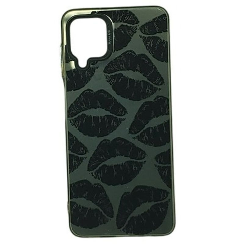 Samsung Samsung A12 Case Black Lips Print Clear Shockproof Cover A12 Size ONE SIZE - 1 Thumbnail