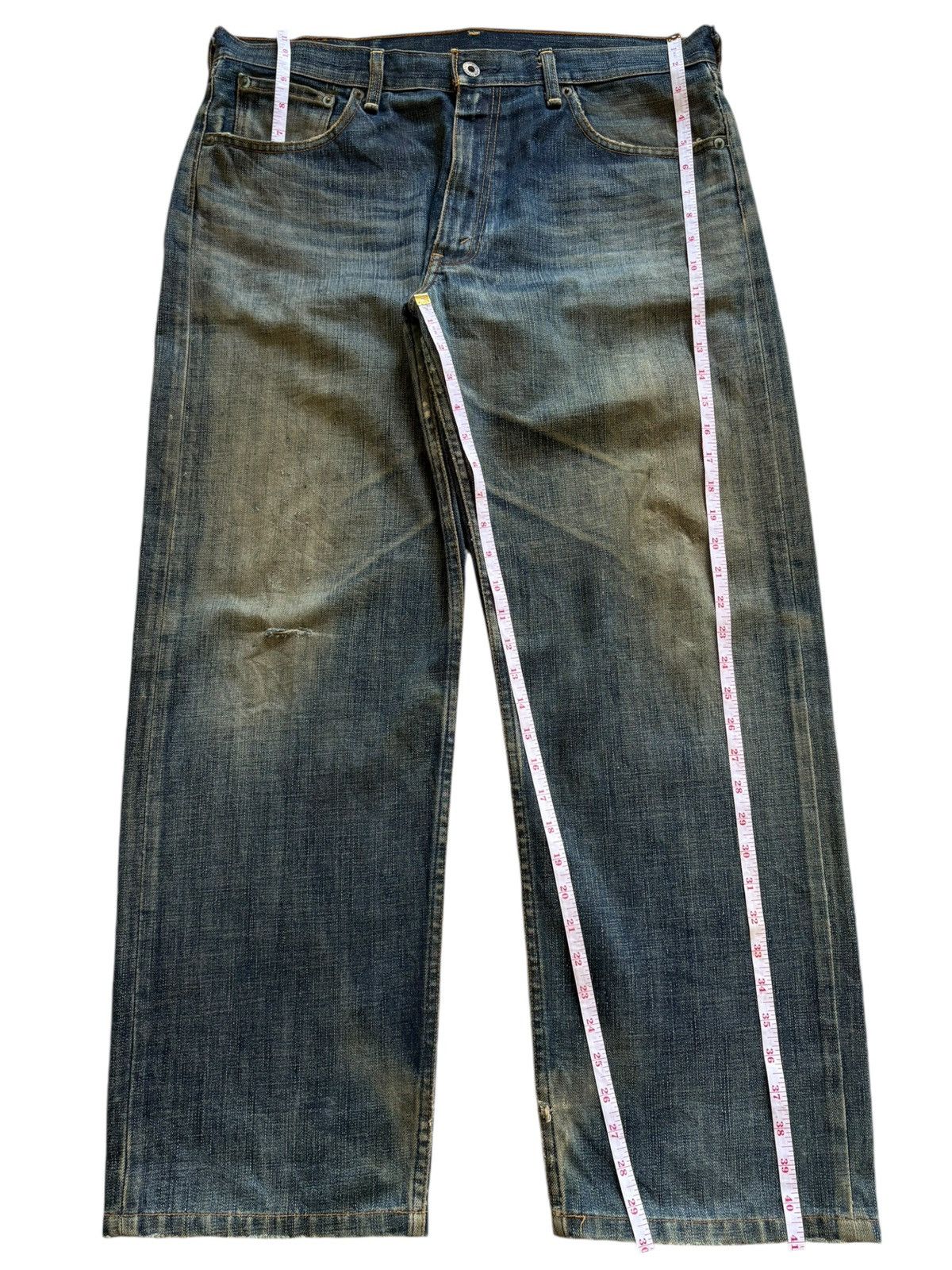 Levi's Vintage 90s Levis 503 Mud Wash Distressed Baggy Jeans Size US 37 - 14 Thumbnail