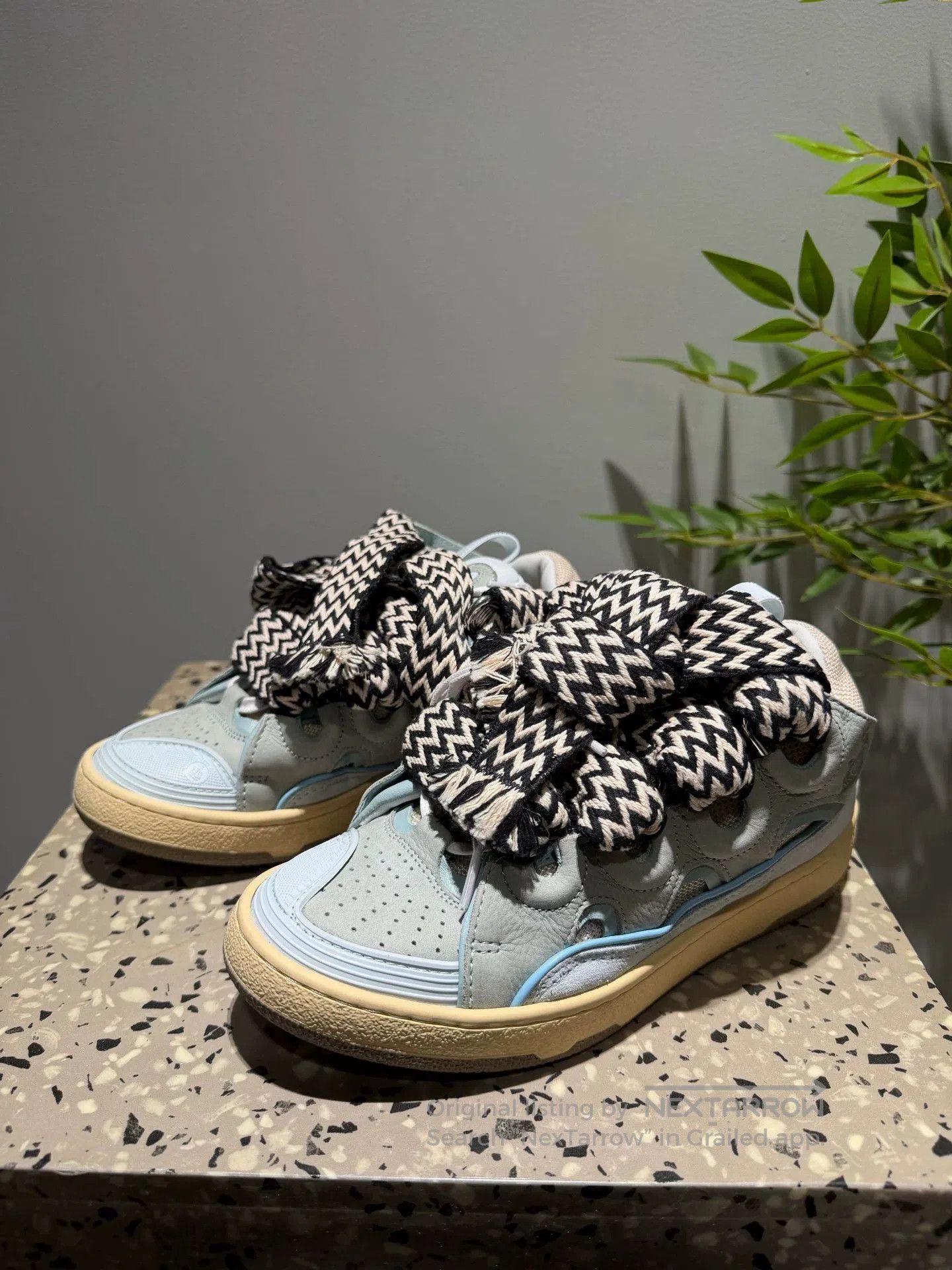 Lanvin Lanvin Curb Leather Women's Sneakers. Size US 5 / IT 35 - 1 Thumbnail