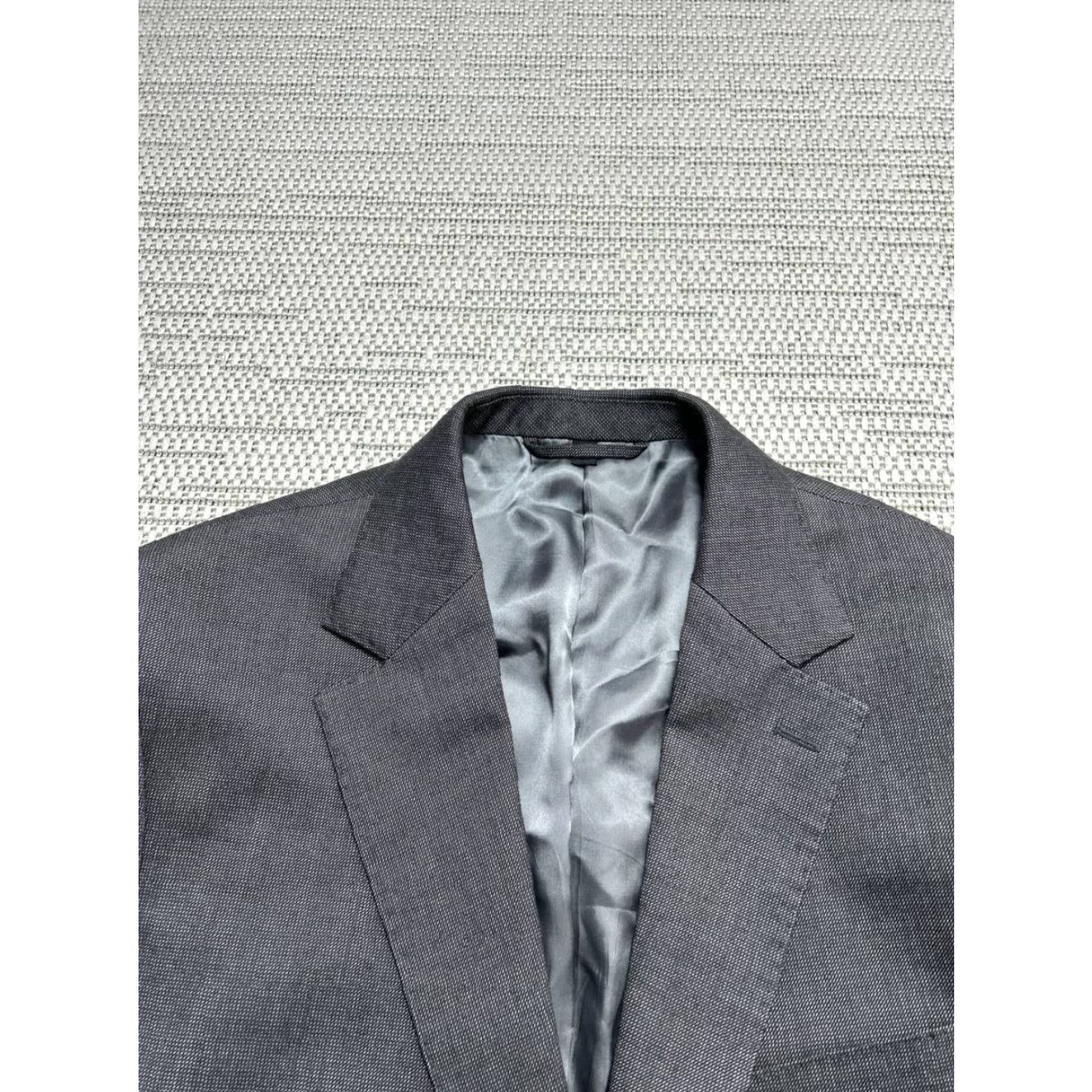 Bonobos Bonobos Blazer Jacket Mens 40 Gray Wool Lined Notch Lapel Lanificio Comero Flexo Size 40R - 3 Thumbnail