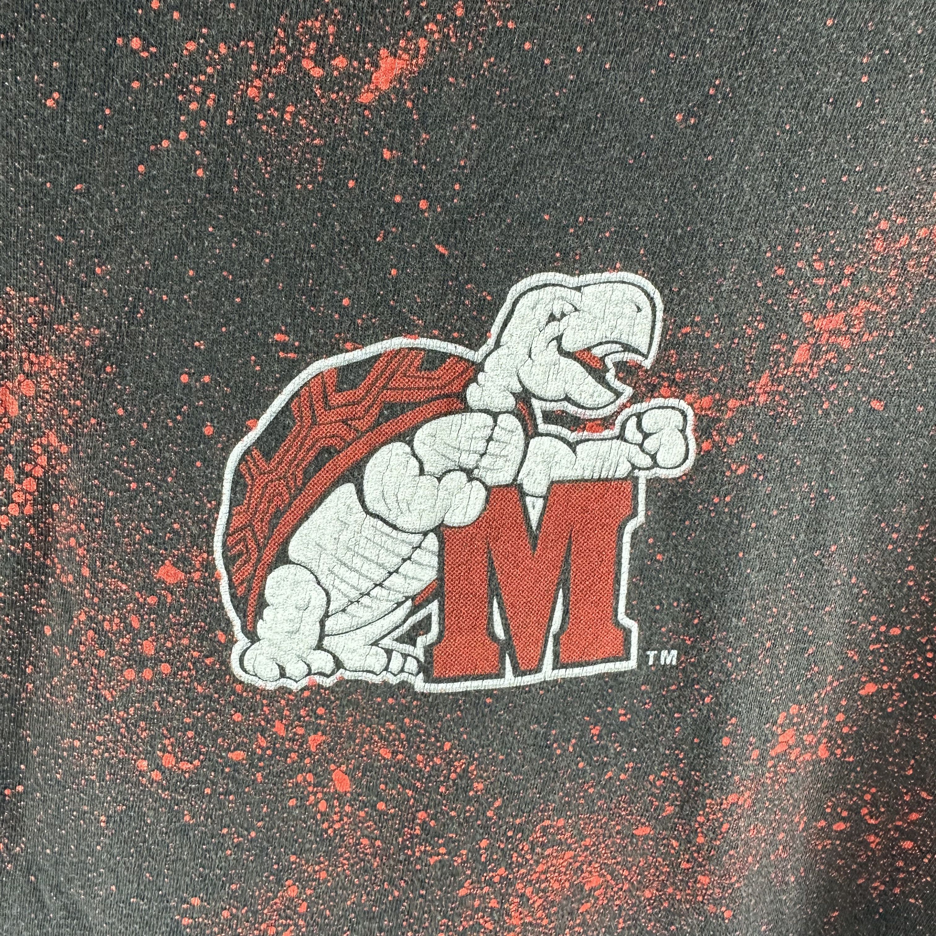 Vintage Vintage 90s Maryland Terrapins Basketball NCAA AOP T-Shirt Size US XL / EU 56 / 4 - 4 Thumbnail