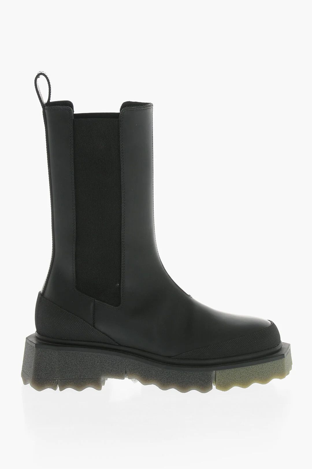 Off-White og1mm0426 Leather Chelsea Boots in Black Size US 6 / IT 36 - 1 Thumbnail