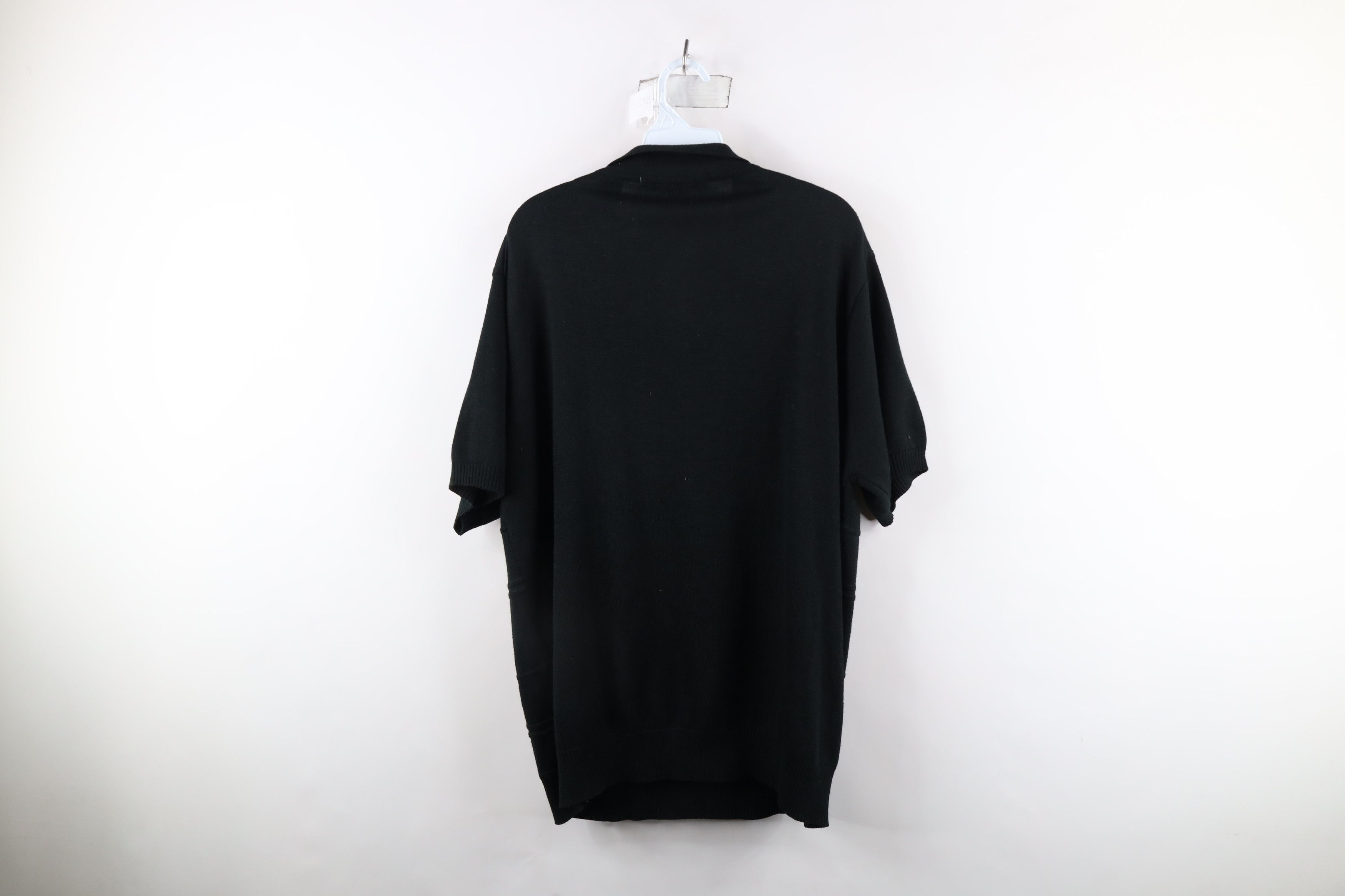 Vintage Vintage 90s Streetwear Checkered Knit Half Zip Pullover Polo Size US XL / EU 56 / 4 - 9 Thumbnail