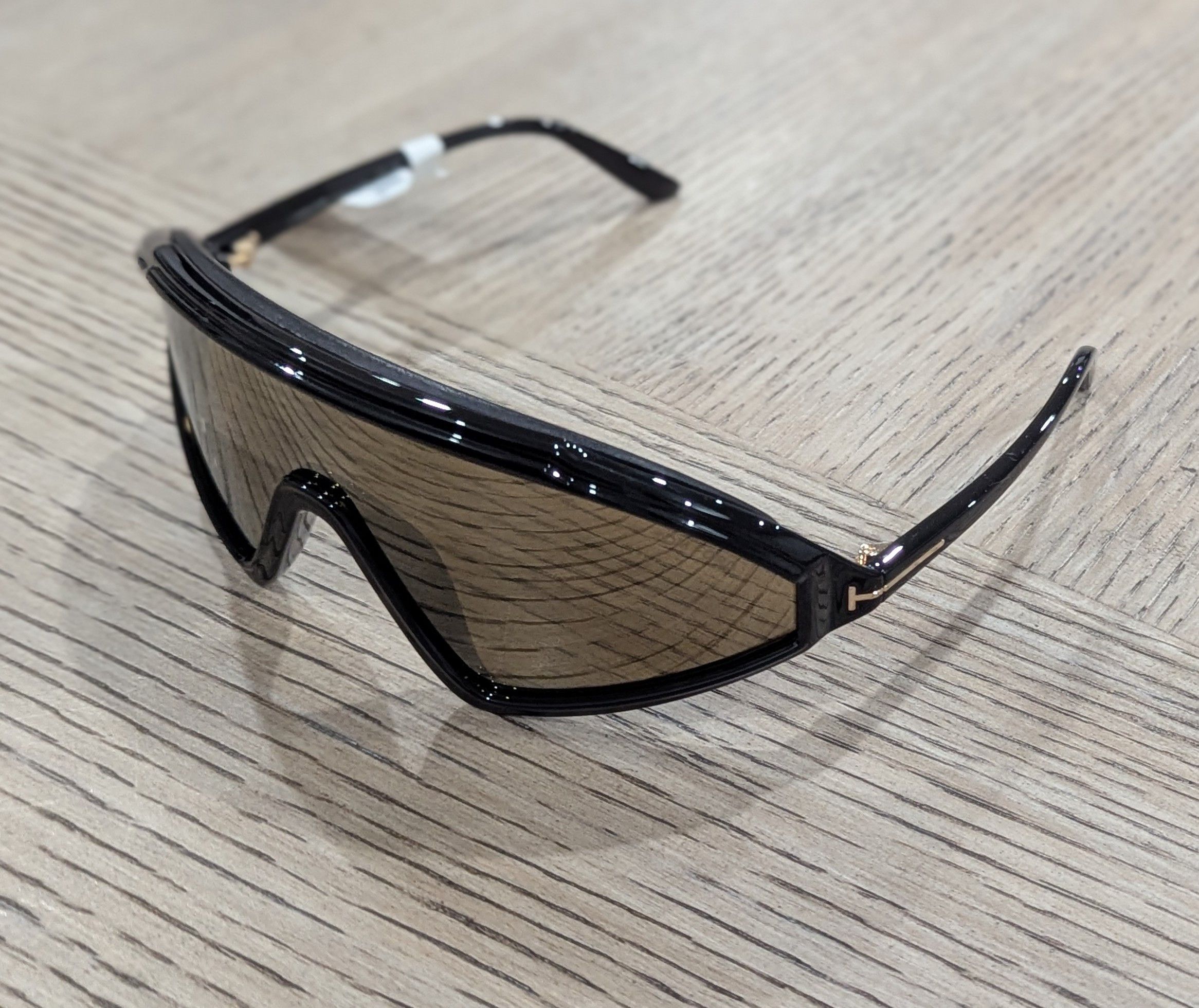 Tom Ford TOM FORD 120mm Shield Sunglasses Black Size ONE SIZE - 2 Thumbnail