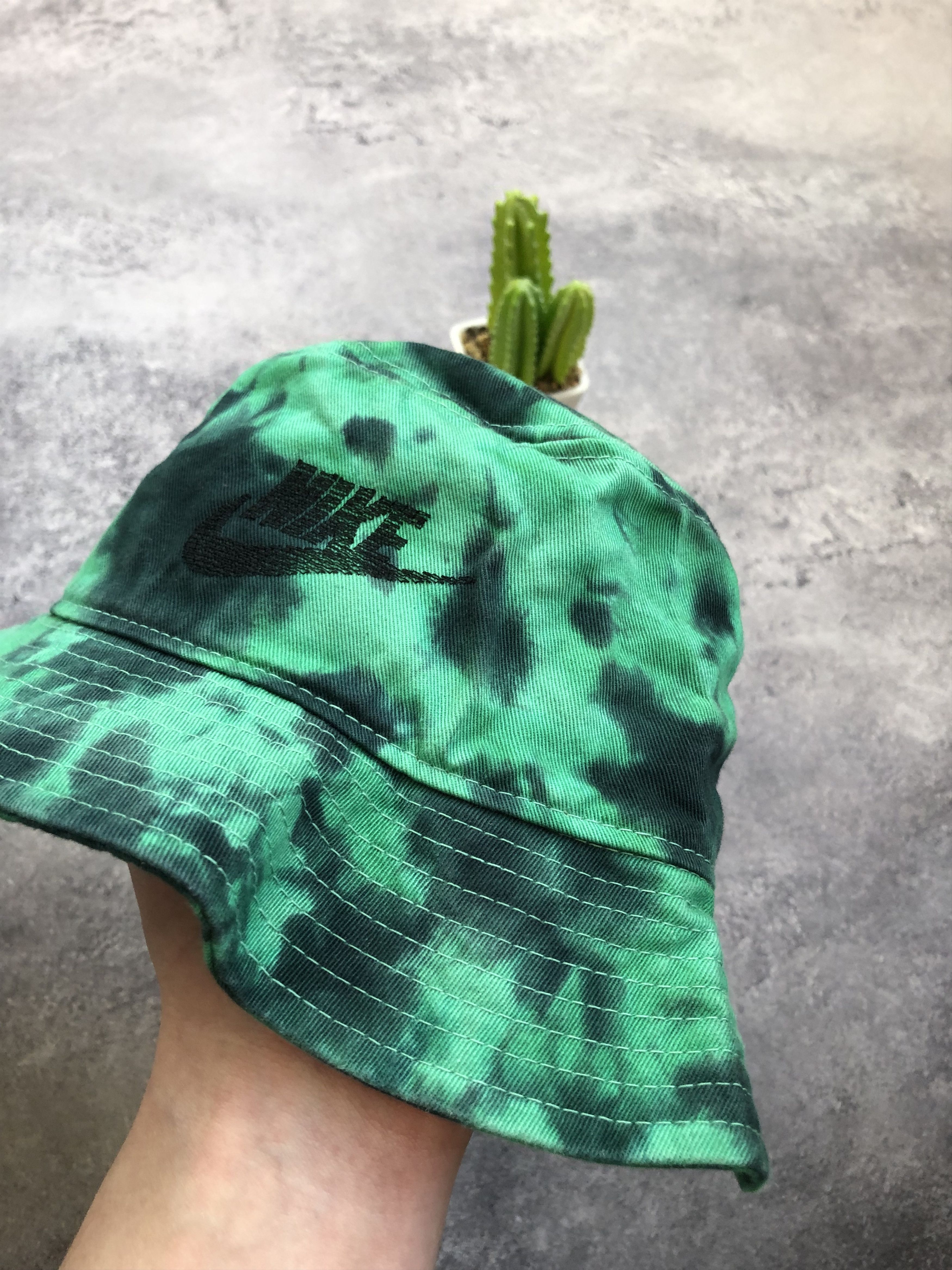 Nike NIKE Big Logo Spotted Panama Hat Streetwear Y2k Size ONE SIZE - 3 Thumbnail