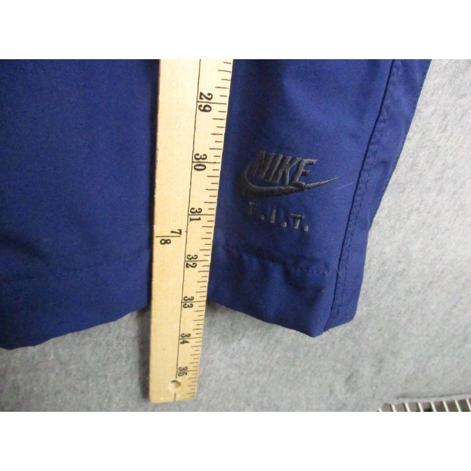Nike Nike Golf Pants Mens Large Blue F.I.T. Polyester Wind Snap Hem Elastic Waist Size US 33 - 5 Thumbnail