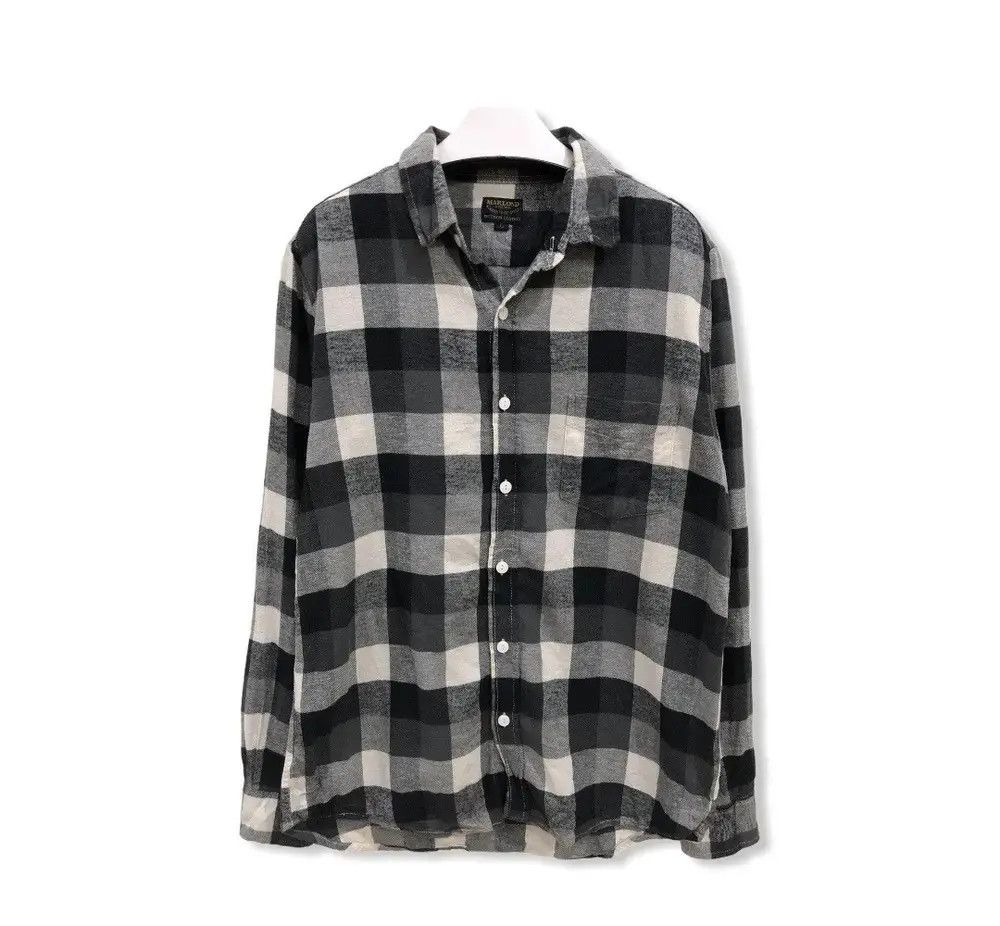 Flannel × Vintage Vintage Marlond Plaid Tartan Flannel Shirt 👕 Size US M / EU 48-50 / 2 - 1 Thumbnail