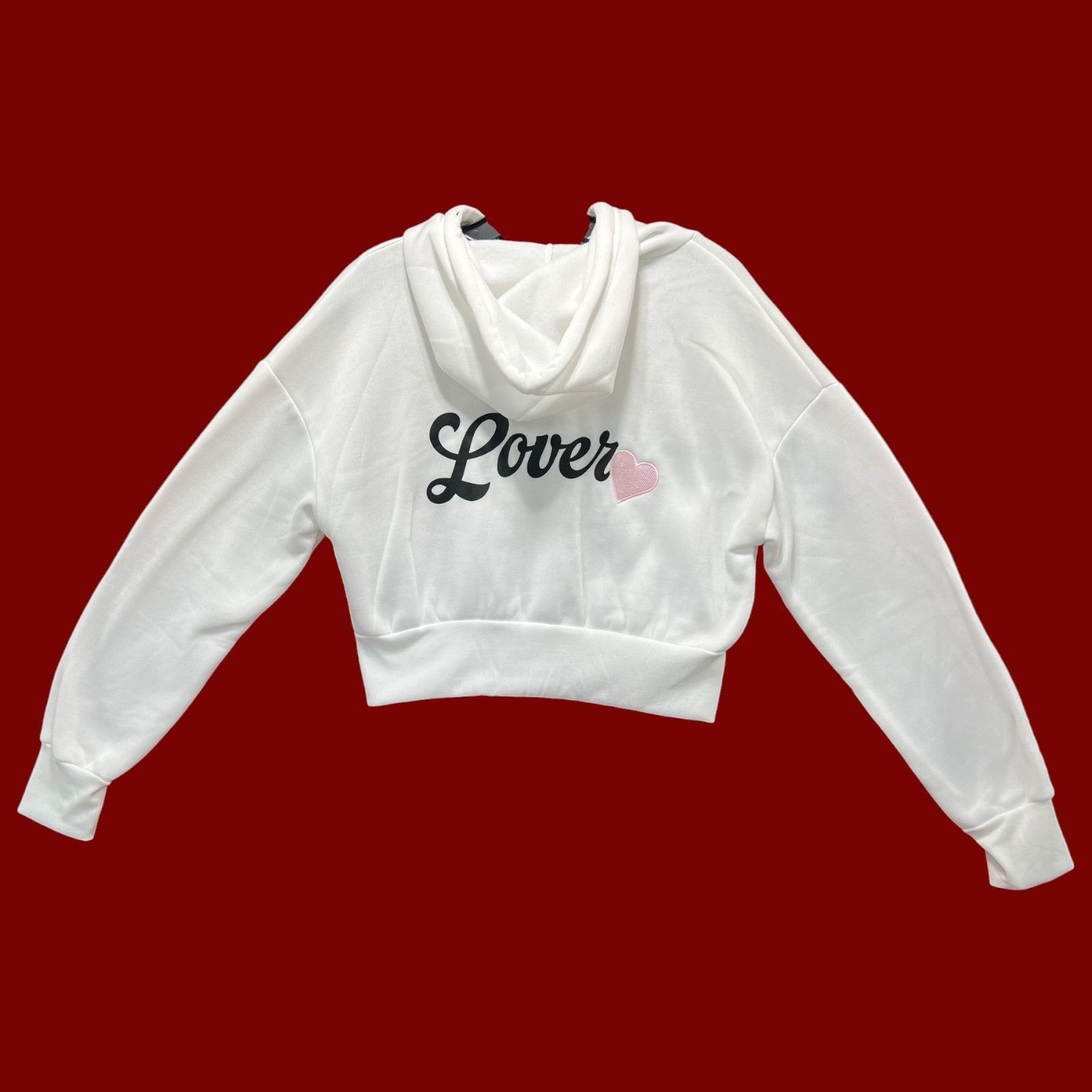 rue21 Rue 21 - Women's Long Sleeve Hooded Sweat Shirt - White - Sm Size S / US 4 / IT 40 - 2 Thumbnail