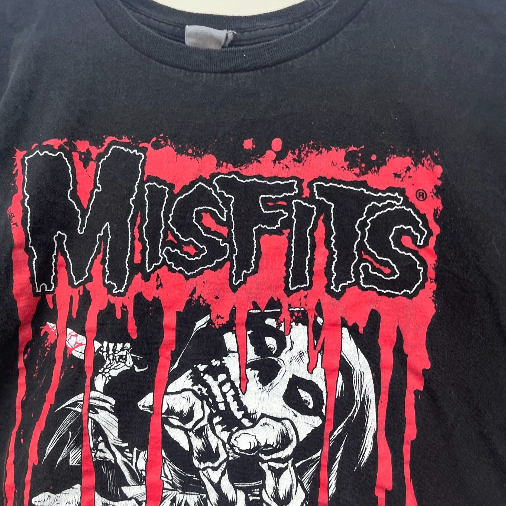 Vintage VINTAGE Misfits Band Skull T-Shirt L Men Black Short Sleeve 90s Concert Size US L / EU 52-54 / 3 - 3 Thumbnail