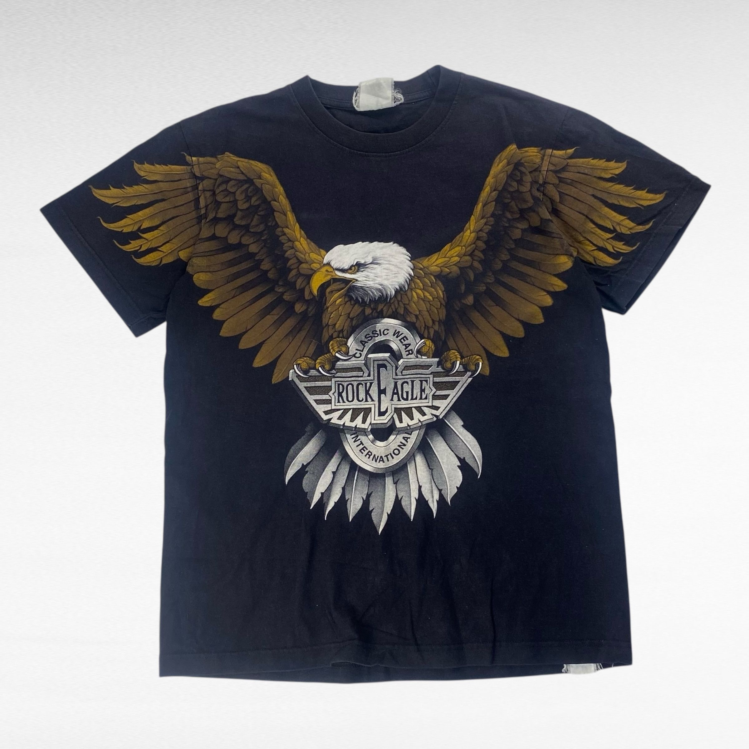 Vintage ROCK EAGLE 00s T-Shirt Black Size M Size US M / EU 48-50 / 2 - 1 Thumbnail