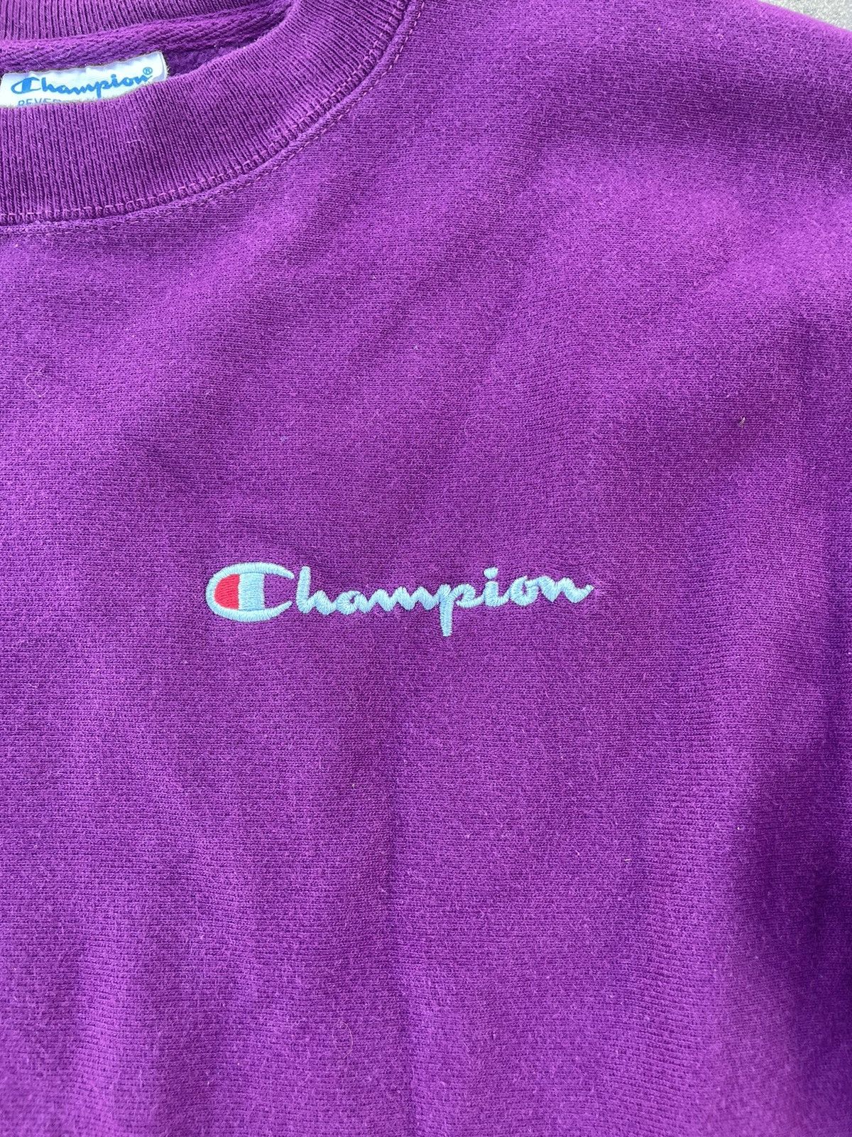 Champion Vintage Champion Reverse Wave Purple Early 90s - 2000s Size US XL / EU 56 / 4 - 3 Thumbnail