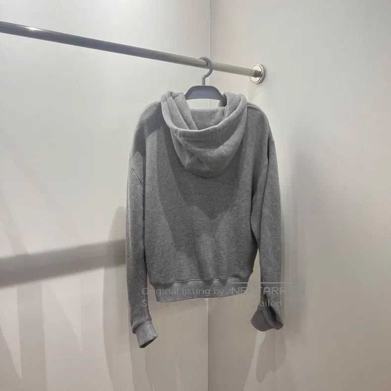 Loewe Loewe Gray Logo Zip Hoodie Jacket Size XS / US 0-2 / IT 36-38 - 2 Thumbnail