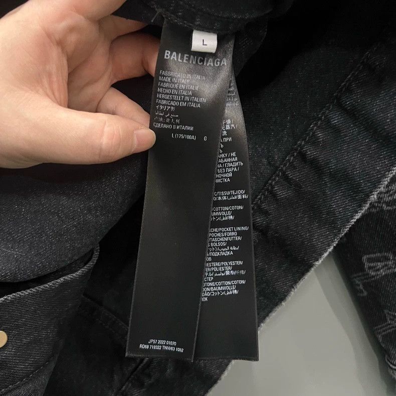 Balenciaga Balenciaga Bullet Screen Double B-Lock Denim Size US L / EU 52-54 / 3 - 4 Thumbnail