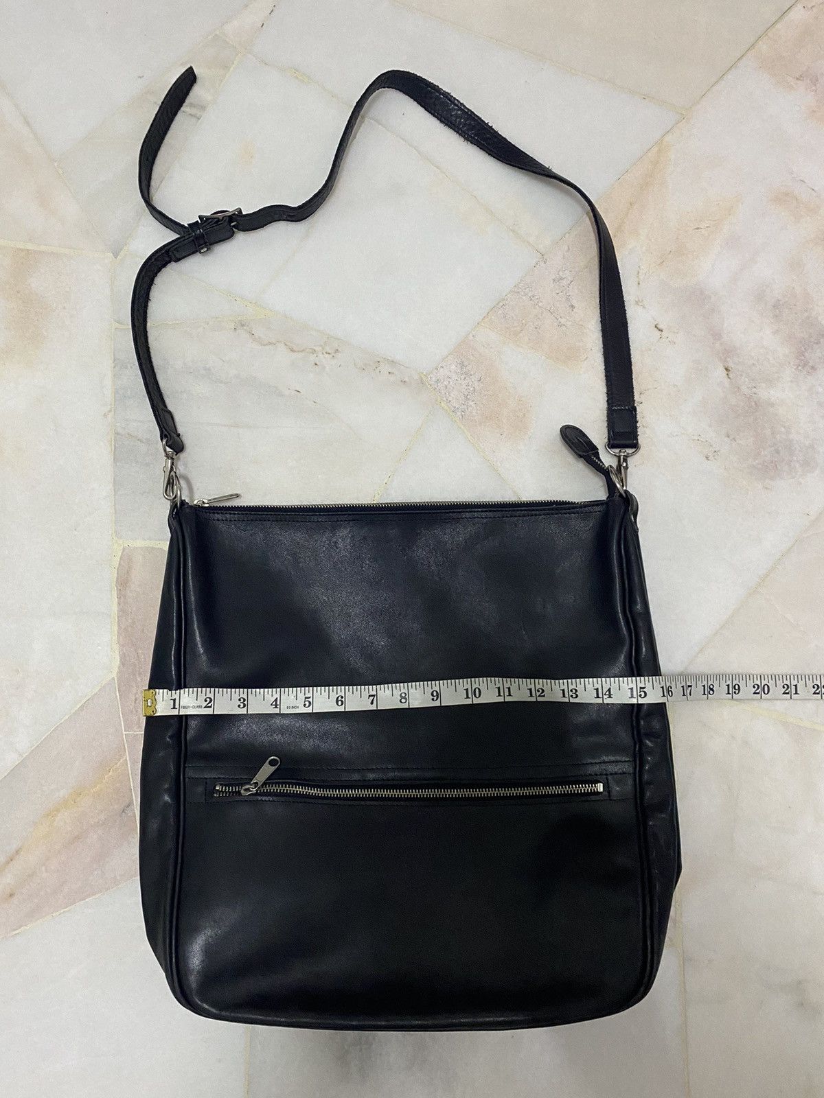 Comme des Garcons Tricot Comme Des Garcons Fully Black Leather Sling bag Size ONE SIZE - 9 Thumbnail