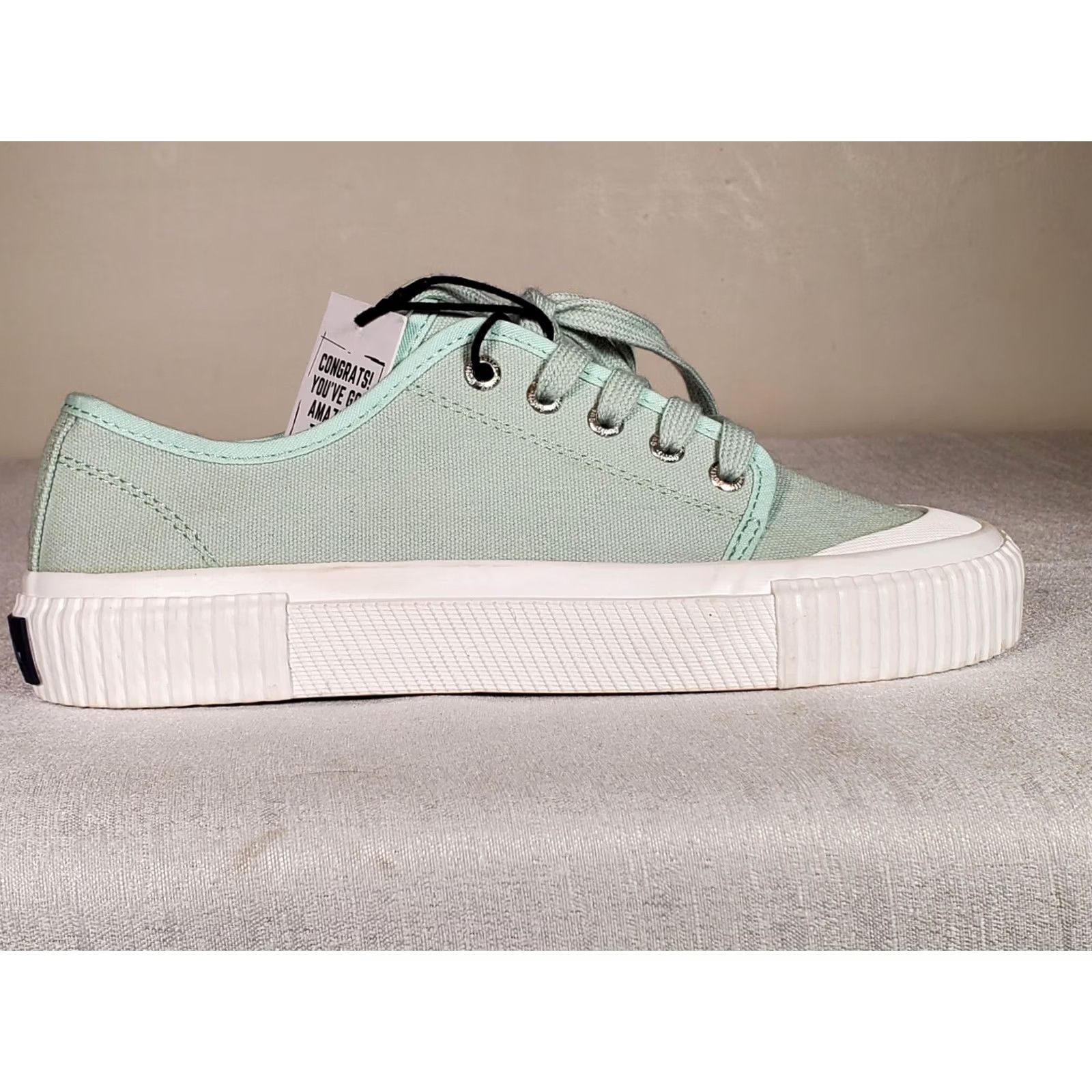 Olive Guffy The Spicewood Sneakers Shoes Low Top Canvas Lace Up Olive Green Women US 9.5 New Size L / US 10 / IT 46 - 2 Thumbnail