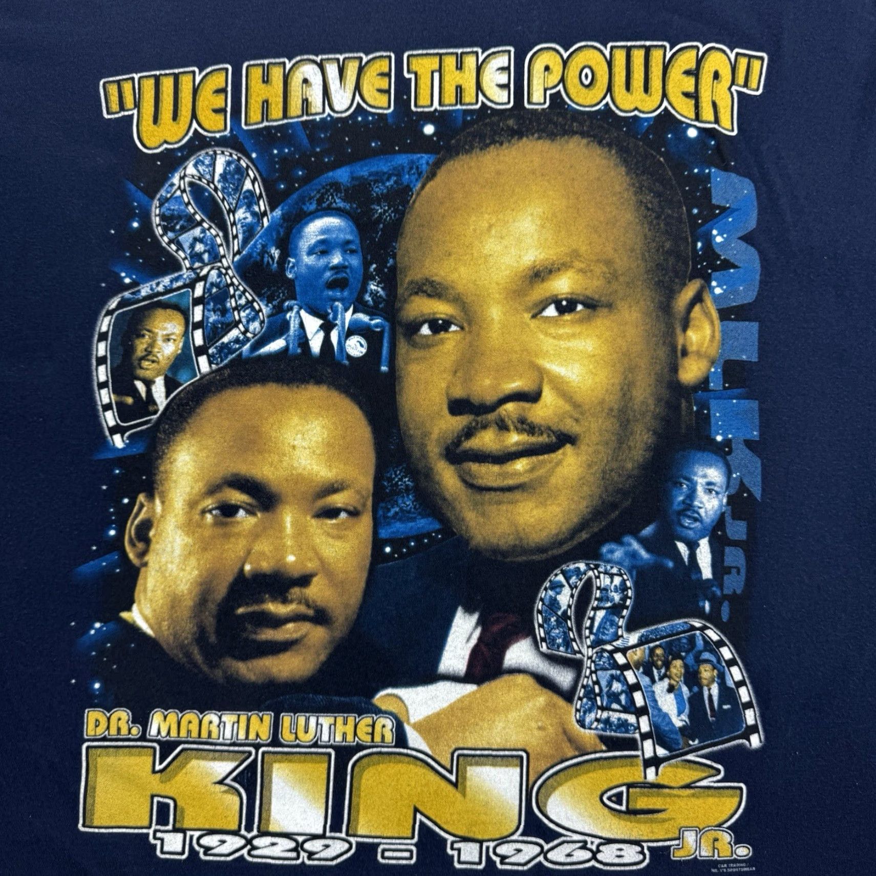 Vintage VINTAGE Martin Luther King Rap T SHIRT Adult XL 90s I Have A Dream Blues Graphic Print Crew Neck Short Sleeve Men Mens Shaped by M&O KNITS Size US XL / EU 56 / 4 - 2 Thumbnail