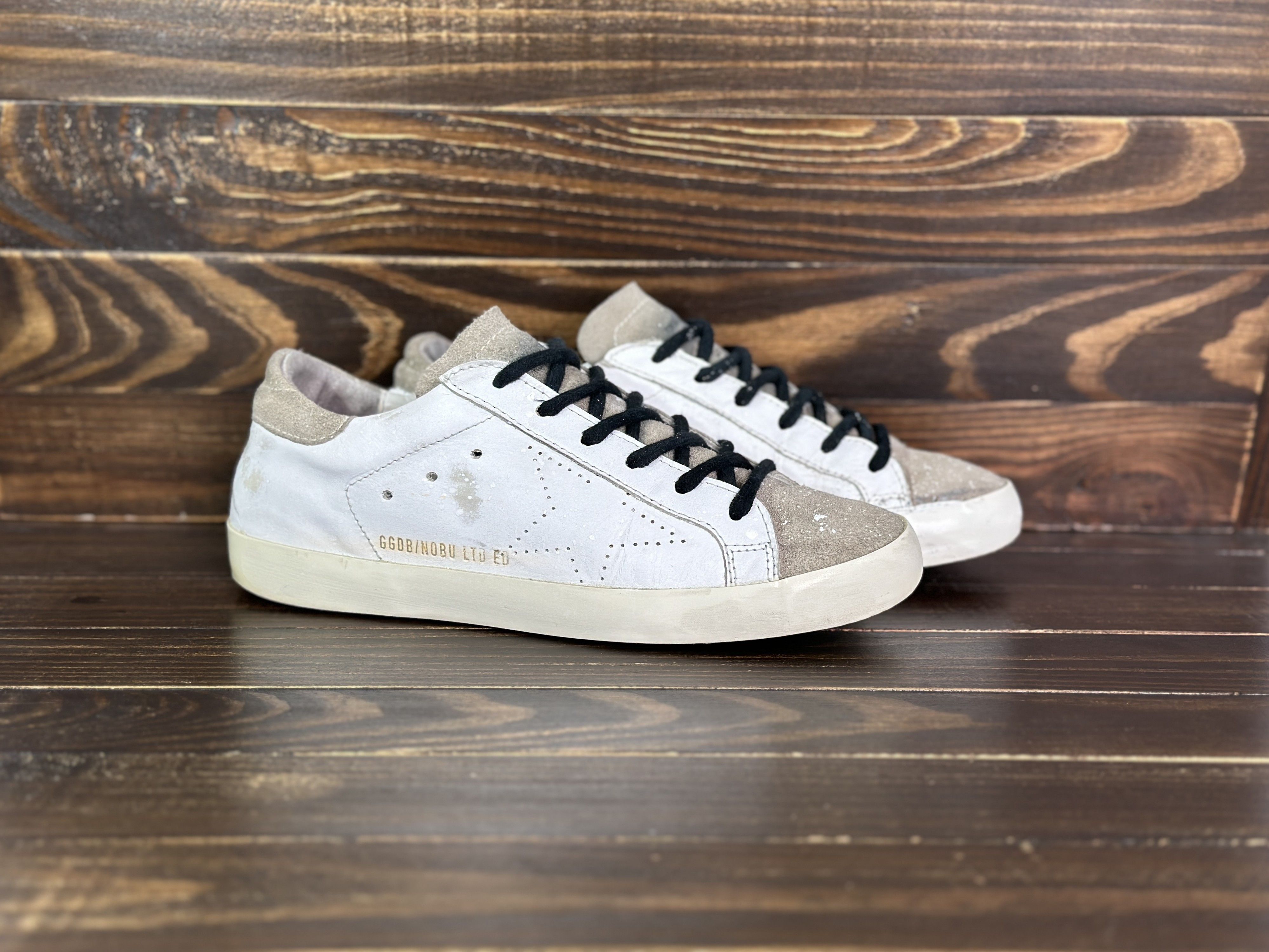 Golden Goose GOLDEN GOOSE Superstar NOBU LTD ED Leather Sneakers In Paint Size US 9 / IT 39 - 1 Thumbnail
