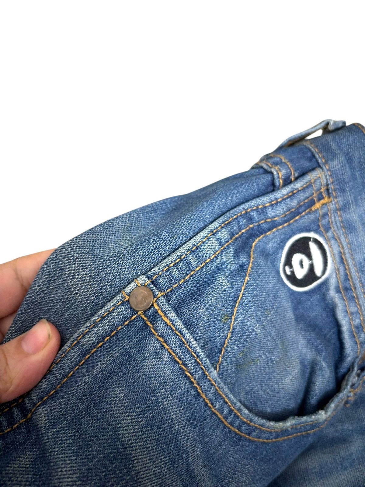 Aape × Bape × Wrangler Rare Aape Bape x Wrangler Loose Denim Jeans Size US 30 / EU 46 - 7 Thumbnail