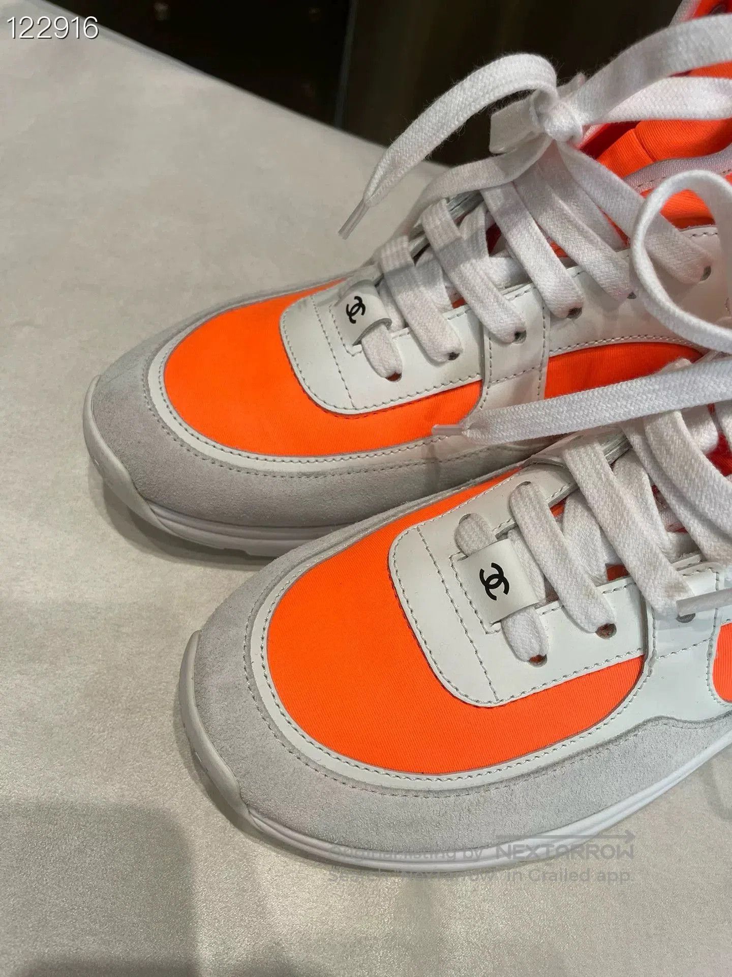 Chanel Chanel White & Orange Ankle Boots. Size US 6 / IT 36 - 2 Thumbnail