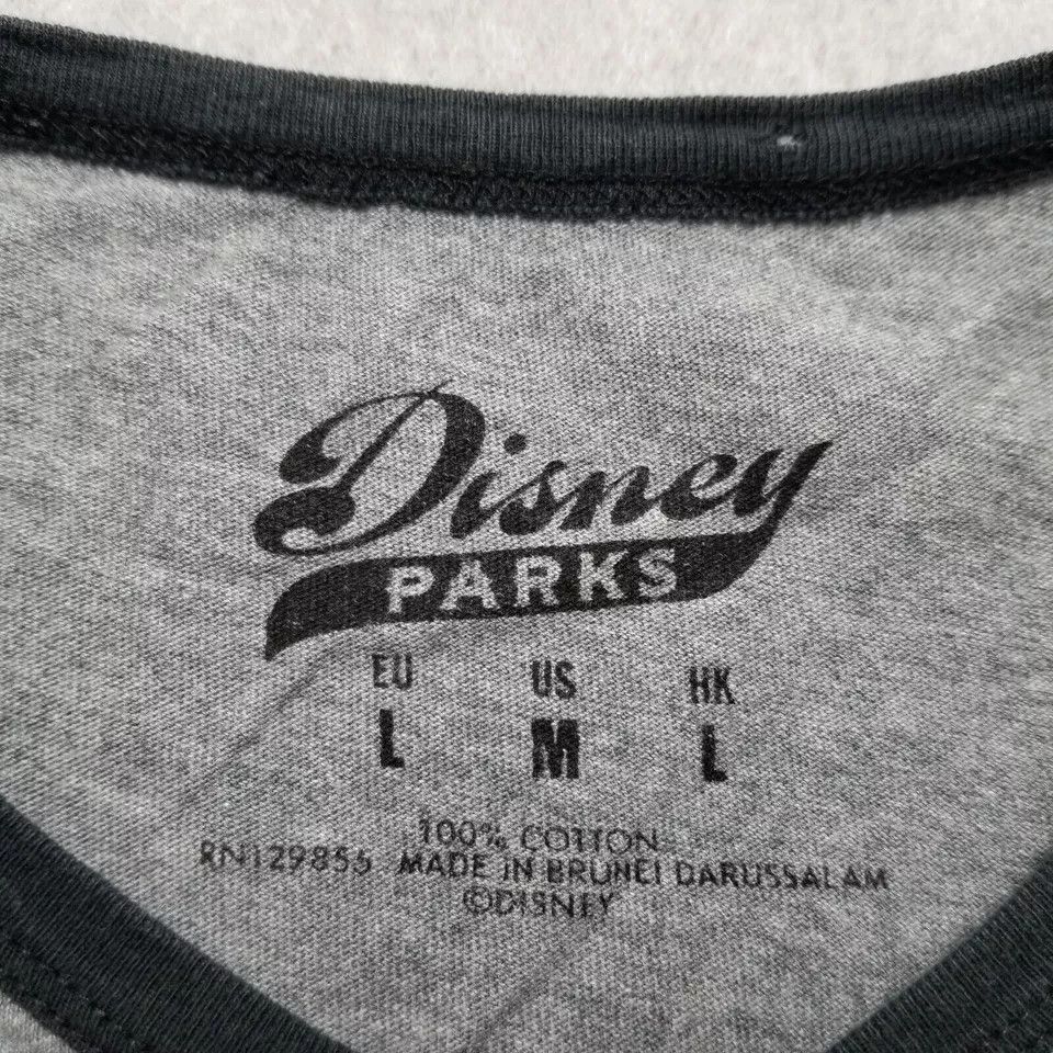 Disney Disney Parks Shirt Men Large Striped Henley Cookie Patch Size US L / EU 52-54 / 3 - 7 Thumbnail