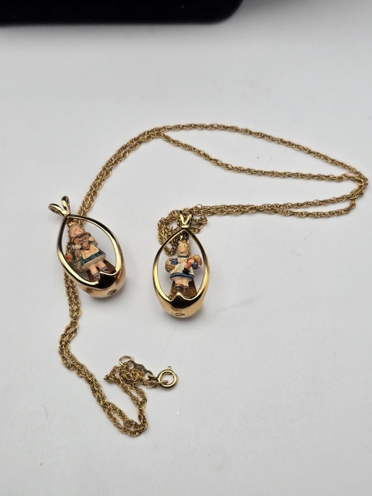1986 Goebel Olszewski Sterling on 14k GF Chain Valentine
