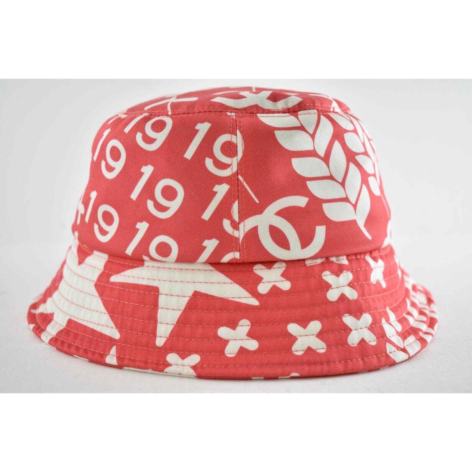 Chanel Chanel Graffiti CC Silver Logo Sun Cloche Bucket Hat S Small Size ONE SIZE - 9 Thumbnail