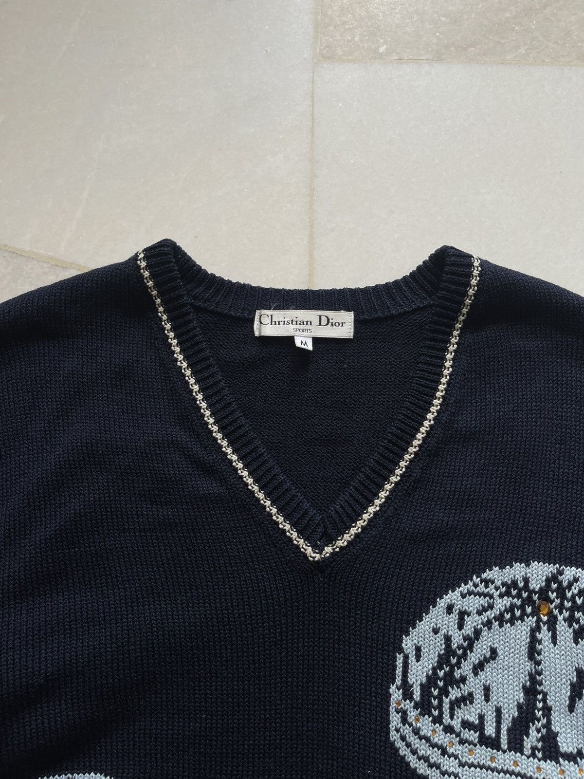Dior Christian Dior Beanie Embroidered Knit Size US M / EU 48-50 / 2 - 7 Thumbnail