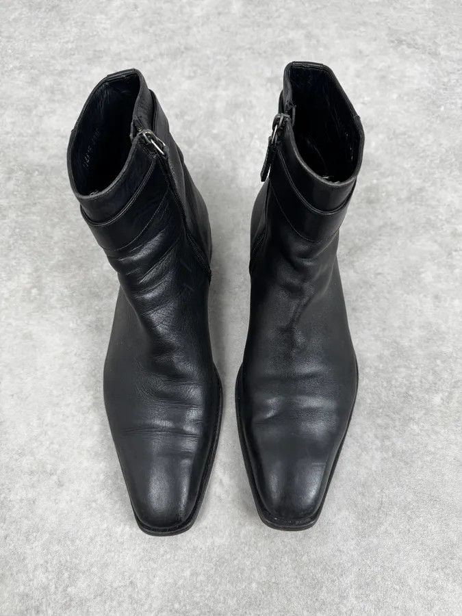 Gucci 2000s Gucci Black Leather Minimalist Boots Size US 9 / EU 42 - 4 Thumbnail