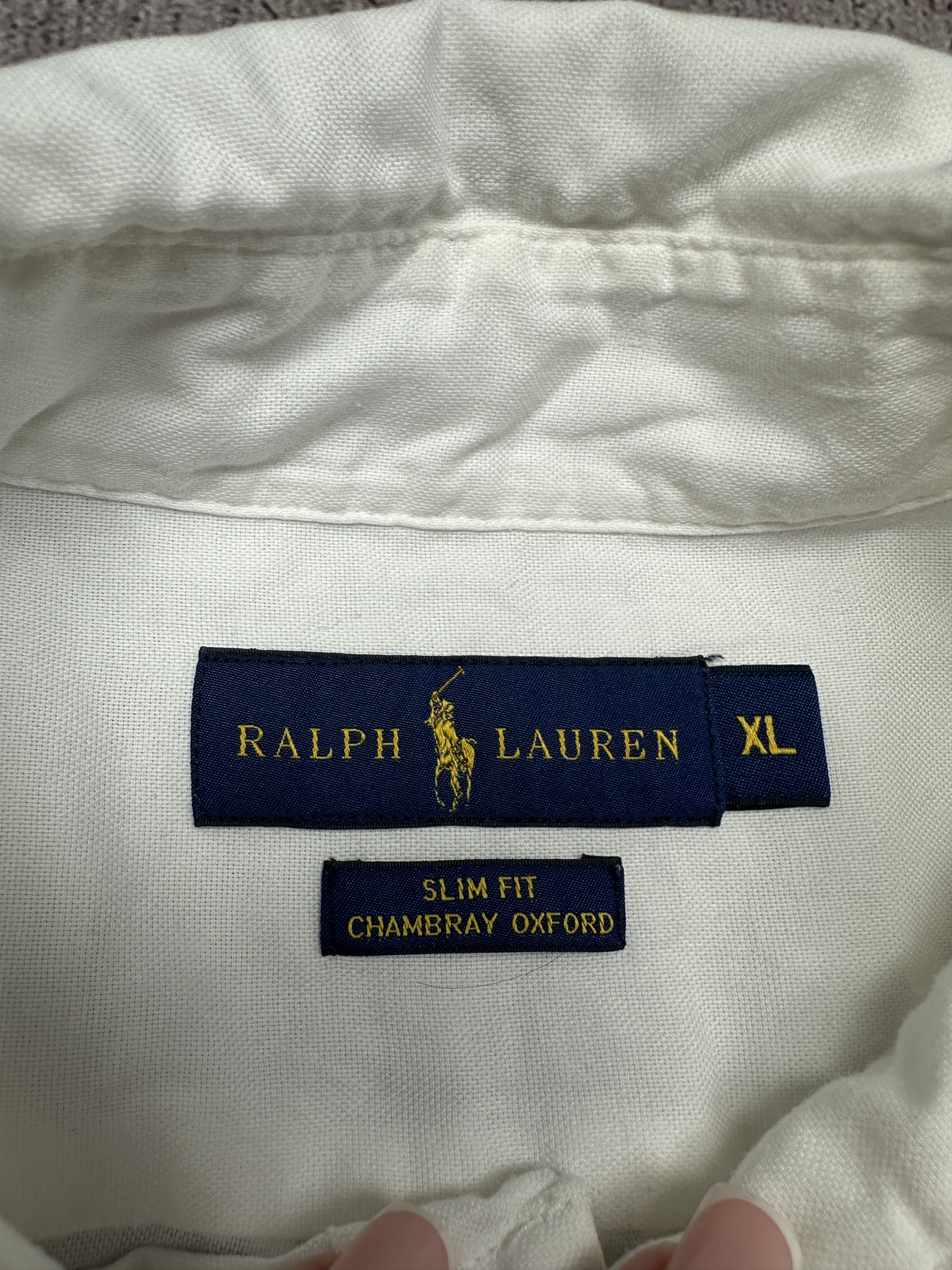 Polo Ralph Lauren Polo Ralph Lauren Short Sleeve White Shirt Size US XL / EU 56 / 4 - 4 Thumbnail