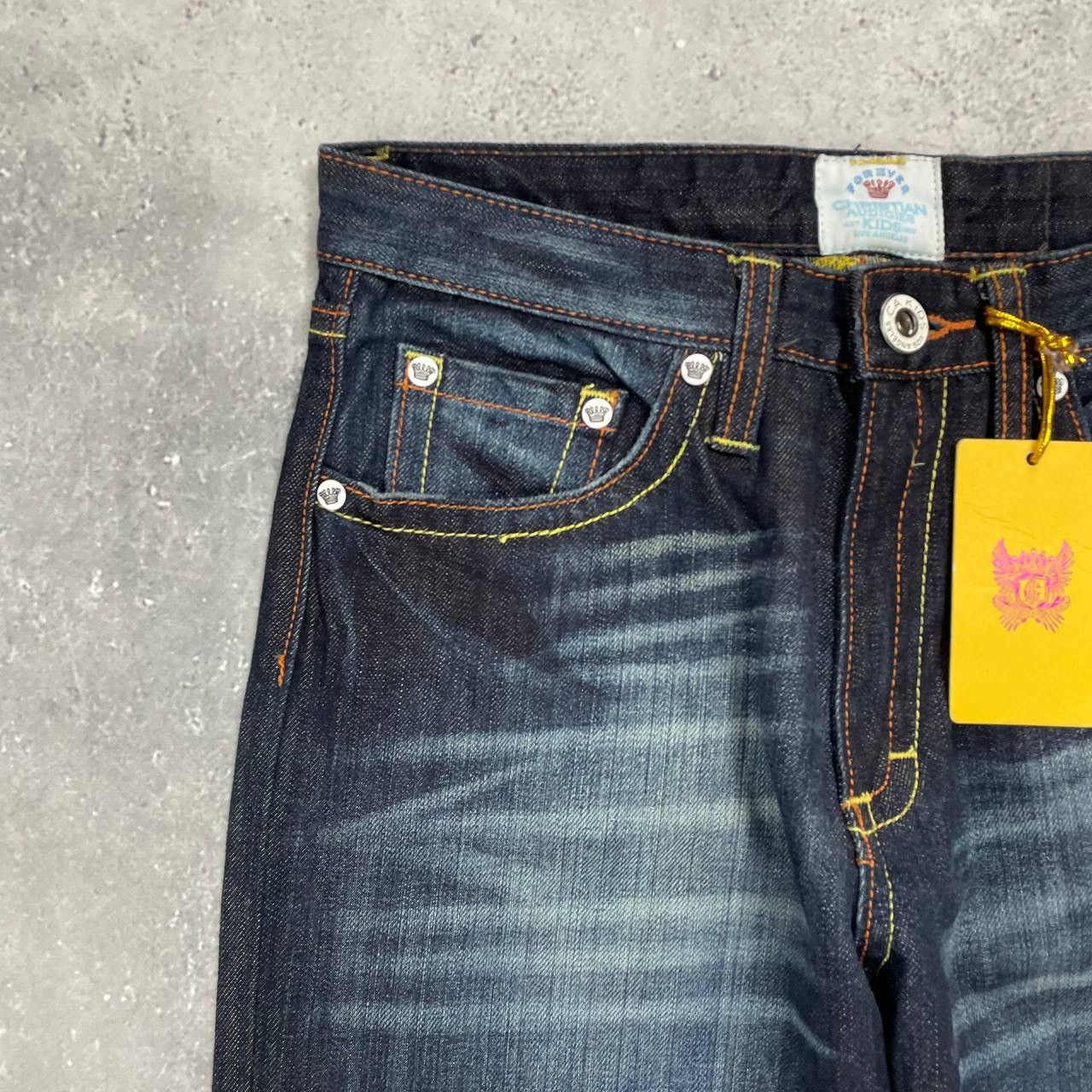 Christian Audigier × Ed Hardy Christian Audigier Kids Forever Dagger Jeans Blue Size 14/16 Size 27" / US 4 / IT 40 - 5 Thumbnail