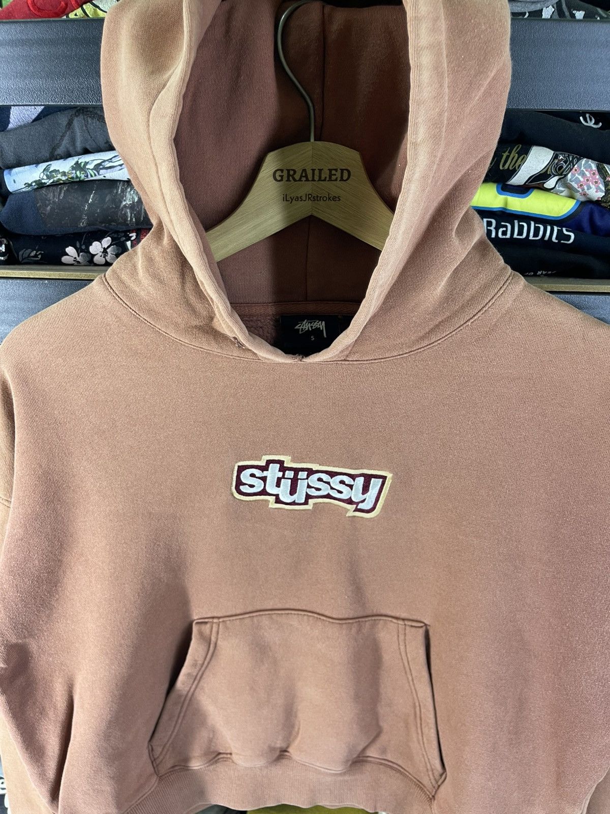 Stussy Vintage Embroidered Stussy Civil Cropped Hoodie Style Baggy Size S / US 4 / IT 40 - 7 Thumbnail