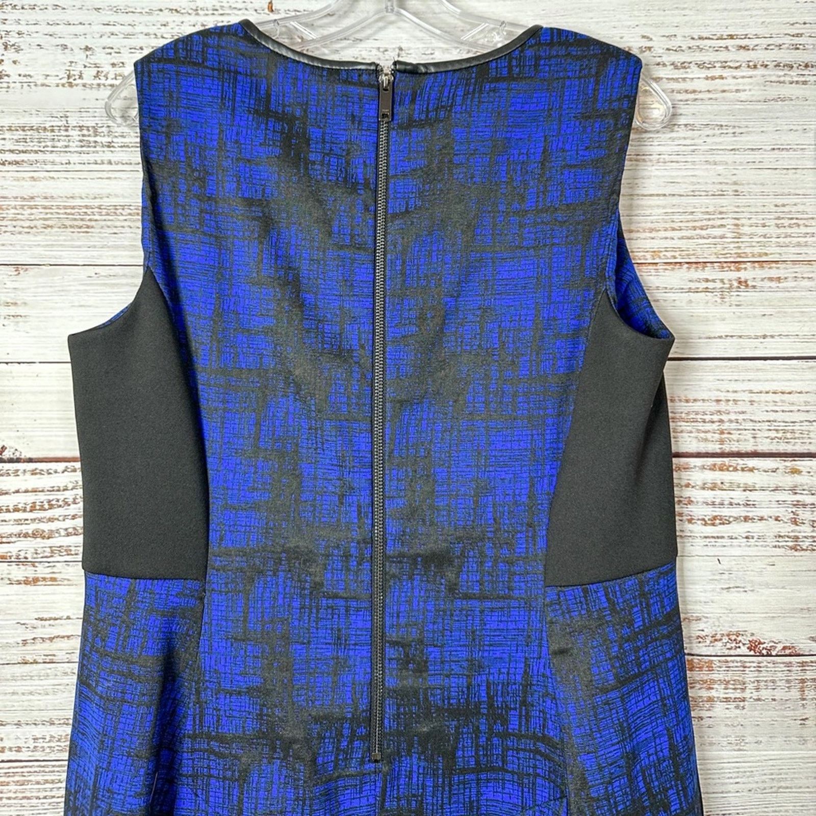 DKNY DKNY Faux Leather Trim Asymmetrical Dress, EUC, Large Size L / US 10 / IT 46 - 8 Thumbnail