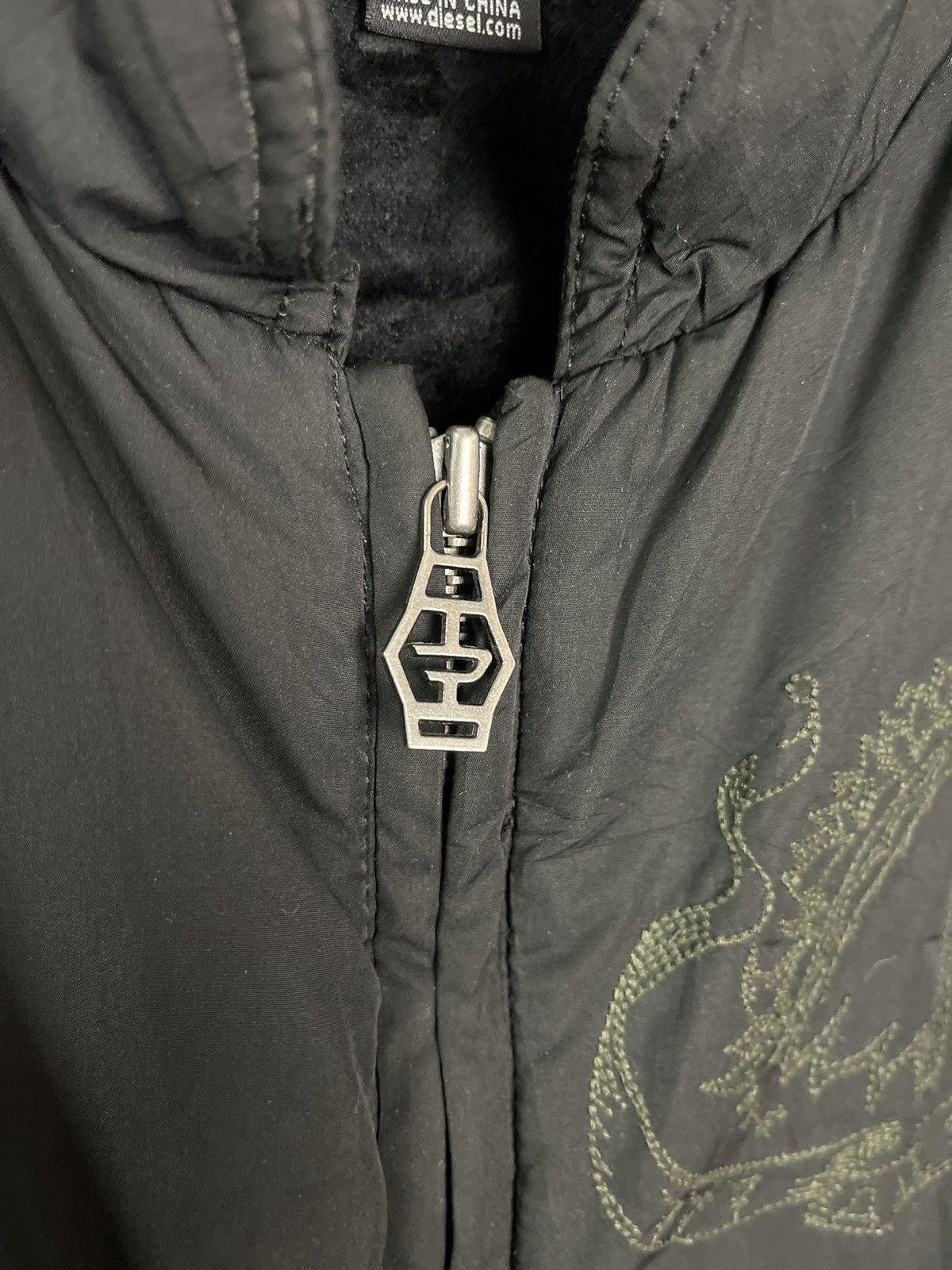 Cowboy Equipment × Diesel Diesel Bandit Embroidered Cowgirl & a Beast Cropped Jacket Size M / US 6-8 / IT 42-44 - 10 Thumbnail