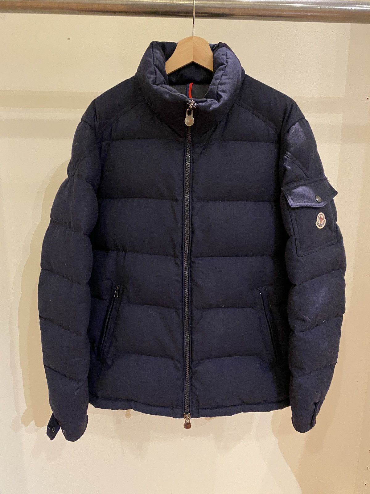 image of Moncler Montegenvert Down Jacket in Navy, Men's (Size 2XL)