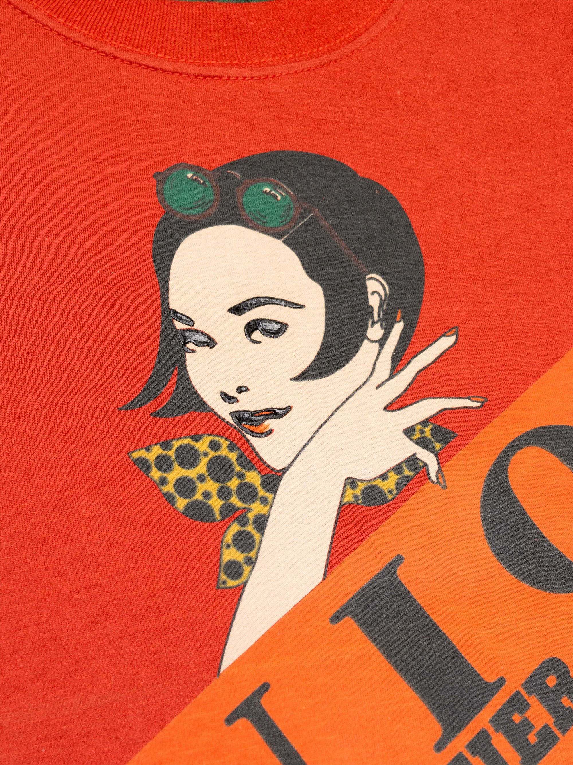 Jean Paul Gaultier Junior Gaultier - (vintage) - women's graphic t-shirt Size L / US 10 / IT 46 - 4 Thumbnail