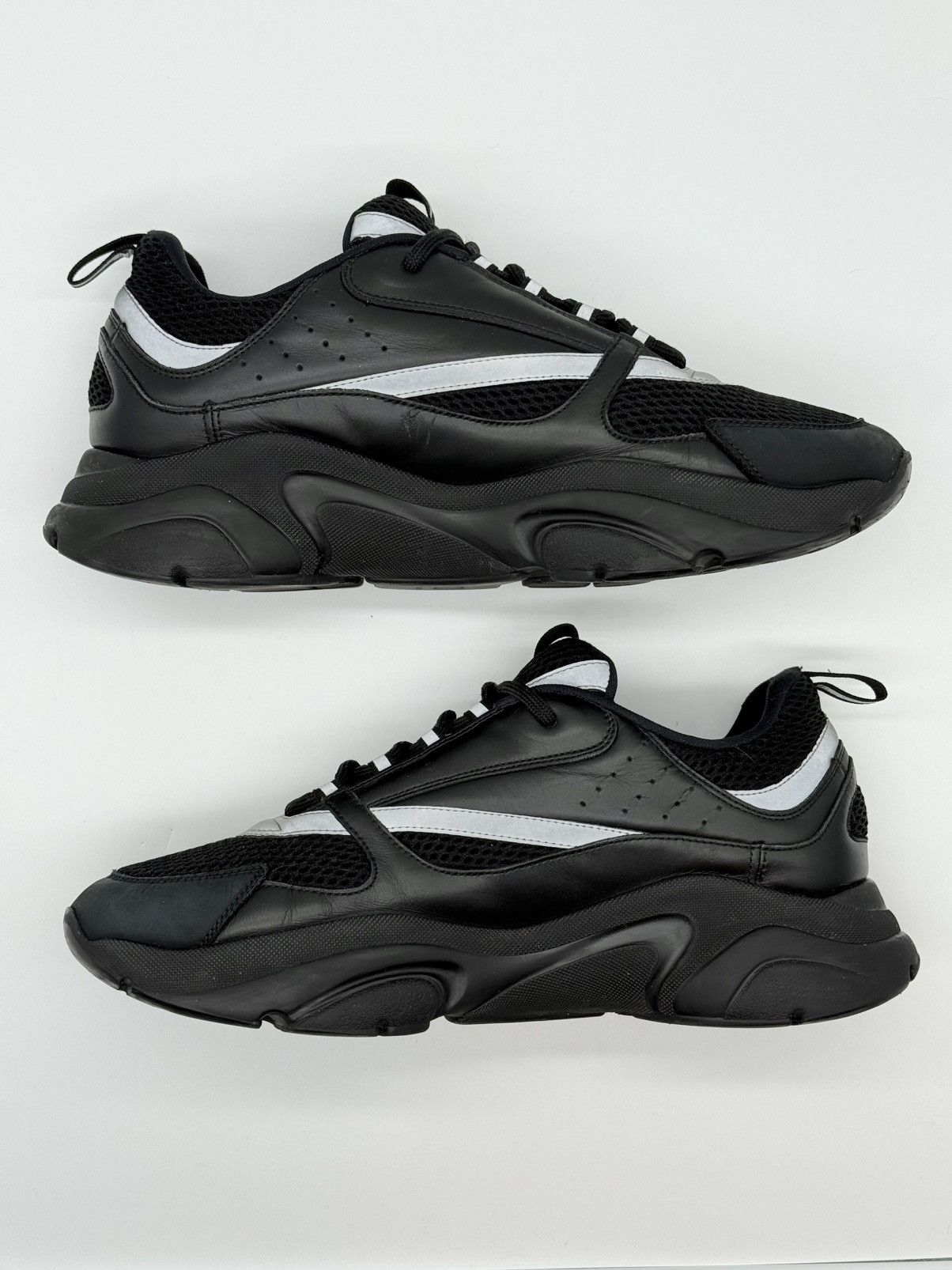 Dior Size 13 - Dior B22 Black Reflective Size US 13 / EU 46 - 3 Thumbnail