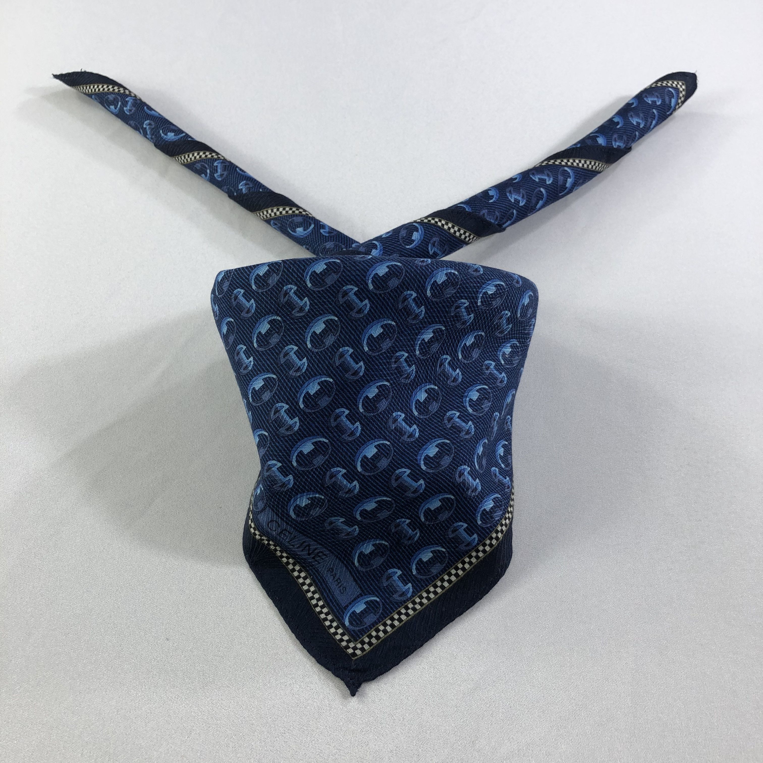 Celine × Vintage Celine Luxury Handkerchief Neckerchief Bandana H1891 Size ONE SIZE - 2 Thumbnail