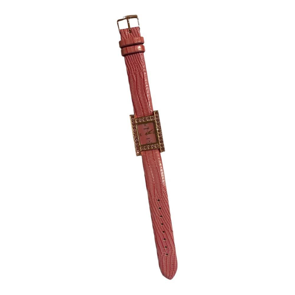 Designer Y2K Leather Rhinestone Watch Size ONE SIZE - 1 Thumbnail