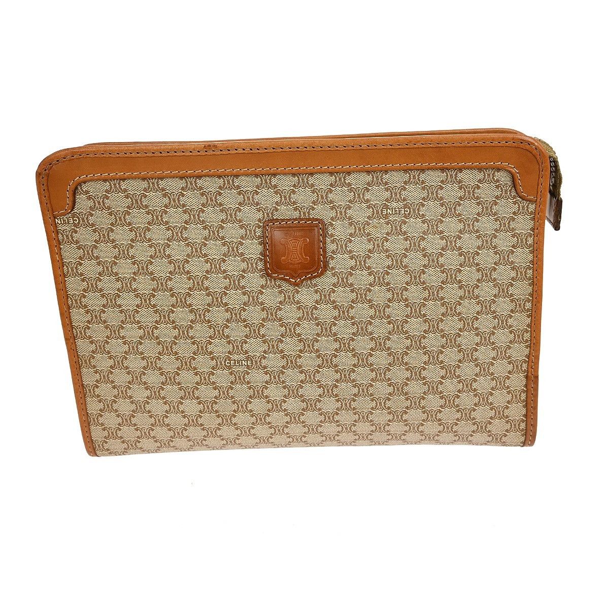 Celine Celine Macadam Pochette Canvas and Leather Size ONE SIZE - 1 Thumbnail