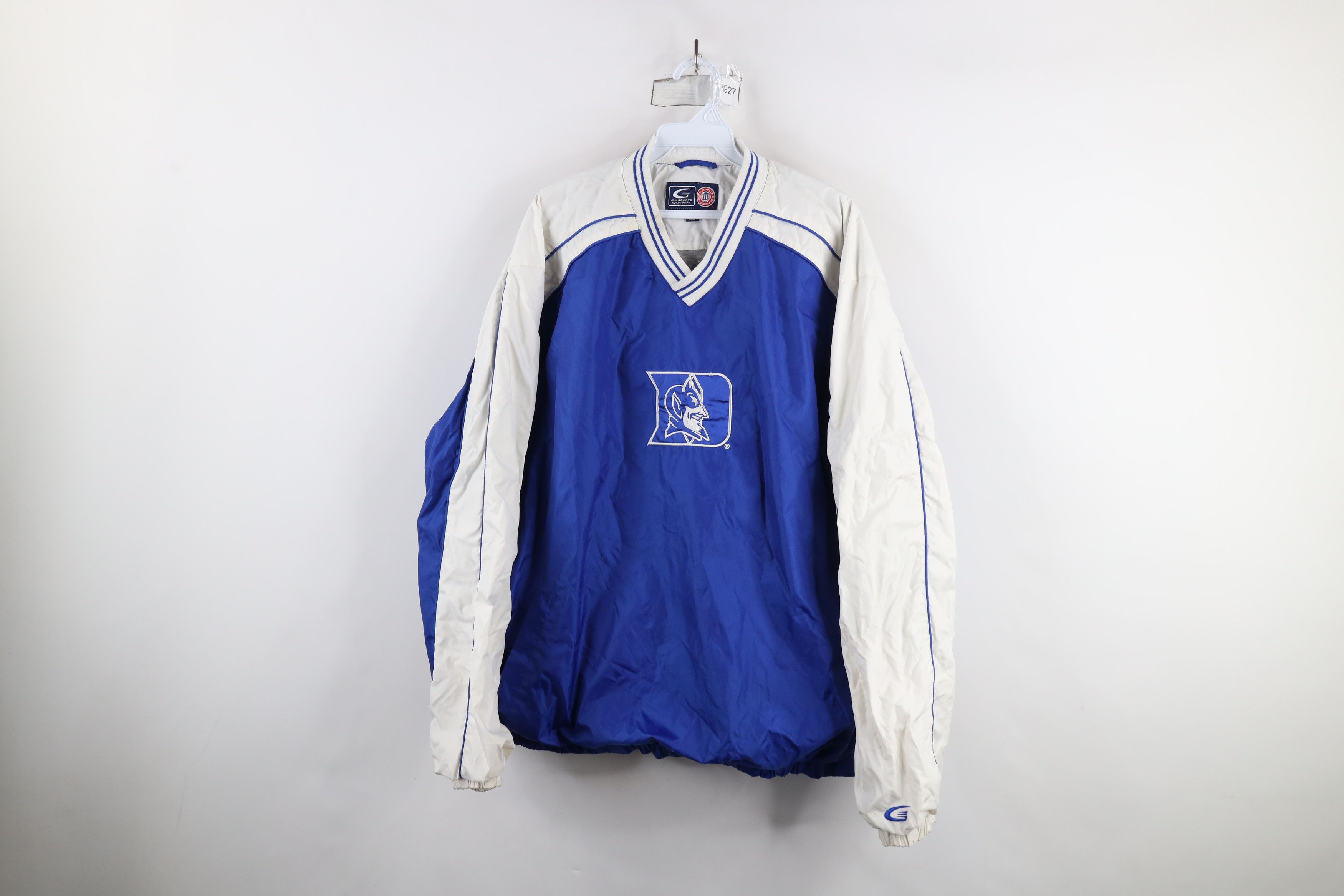 Vintage Vintage 90s University Lined Pullover Windbreaker Jacket Size US L / EU 52-54 / 3 - 1 Thumbnail