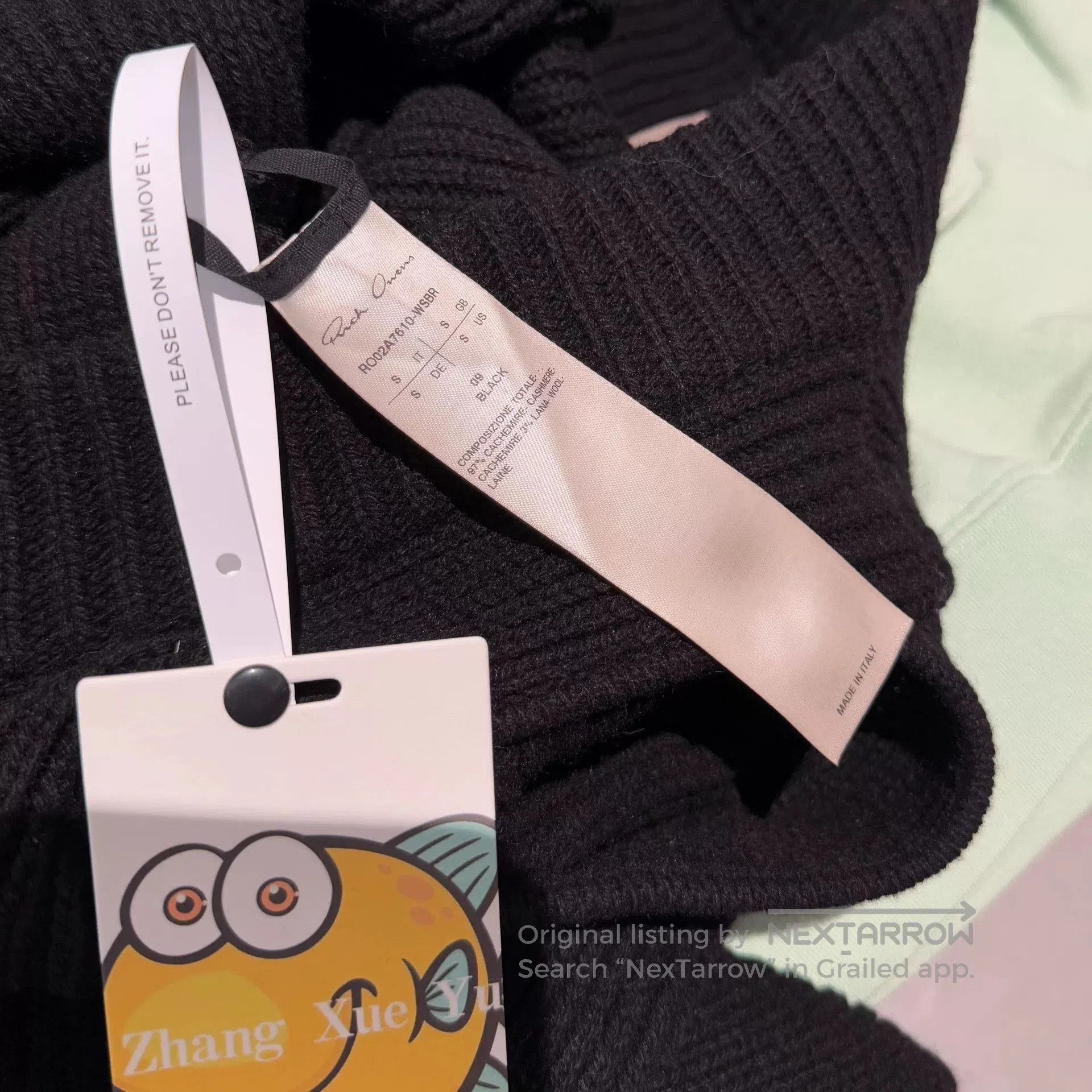 Rick Owens unique black wool banana sweater. Size S / US 4 / IT 40 - 5 Thumbnail