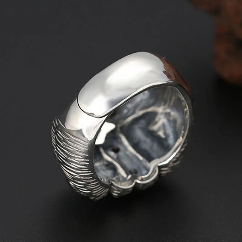Japanese Brand × Jewelry × Vintage Retro Golden Skull Ring Size ONE SIZE - 6 Thumbnail