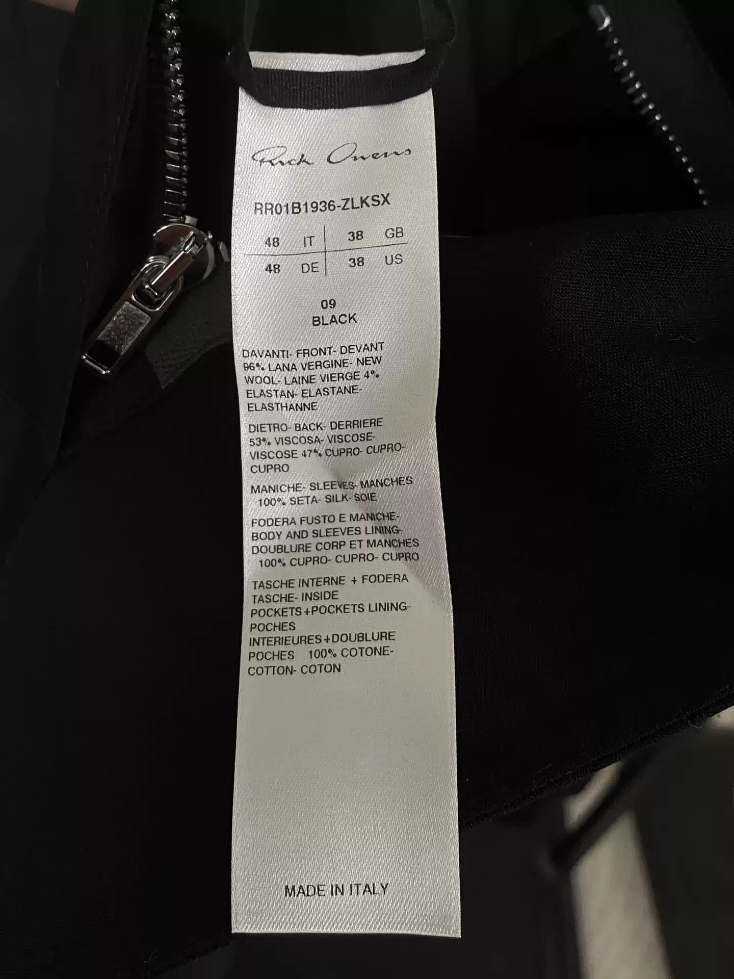 Rick Owens Rick Owens ro silk jumbo shoulder pad coat-2505 Size US M / EU 48-50 / 2 - 5 Thumbnail