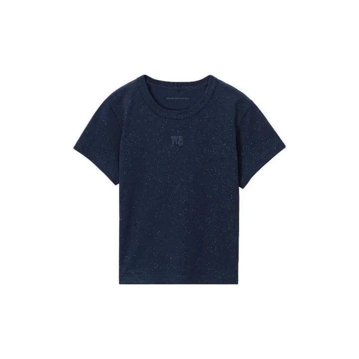 Alexander Wang Alexander Wang Blue Sequin Graphic T-Shirt - Size L / US 10 / IT 46 - 2 Thumbnail