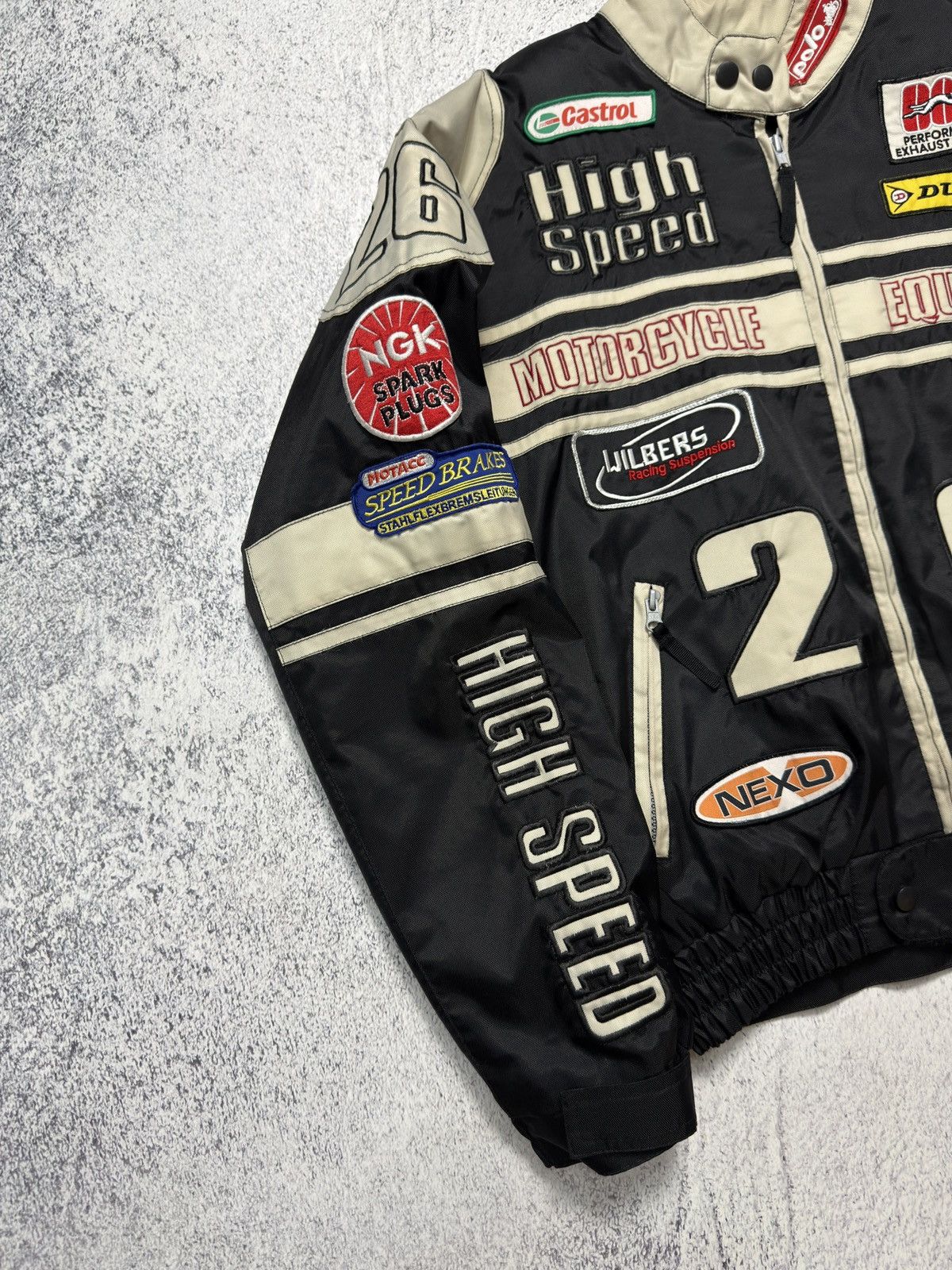 NASCAR VINTAGE 💥 HIGH SPEED NASCAR RACING JACKET Size US M / EU 48-50 / 2 - 3 Thumbnail
