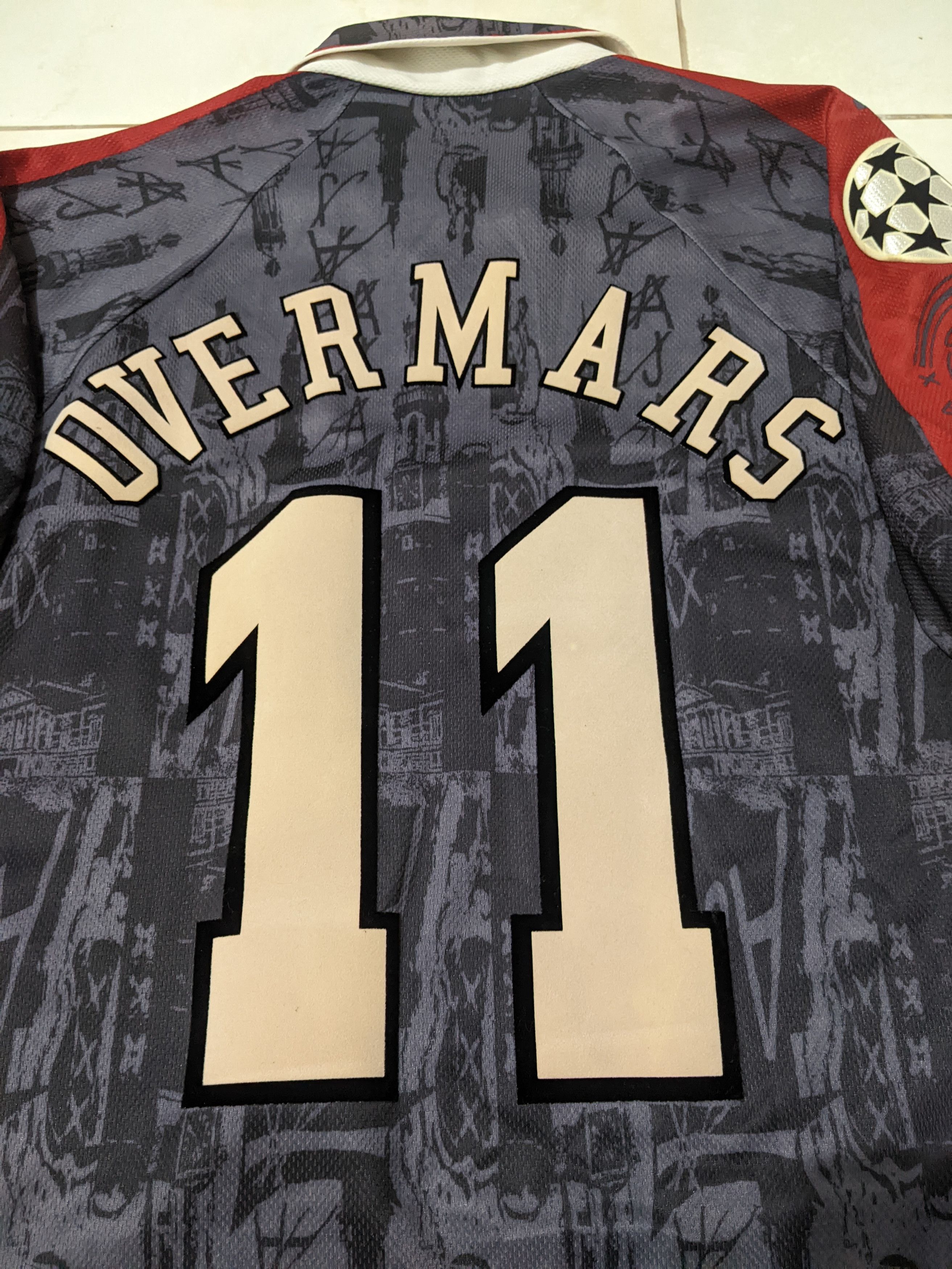 Umbro Jersey Ajax Amsterdam away 96-97 Overmars football shirt Size US XL / EU 56 / 4 - 3 Thumbnail